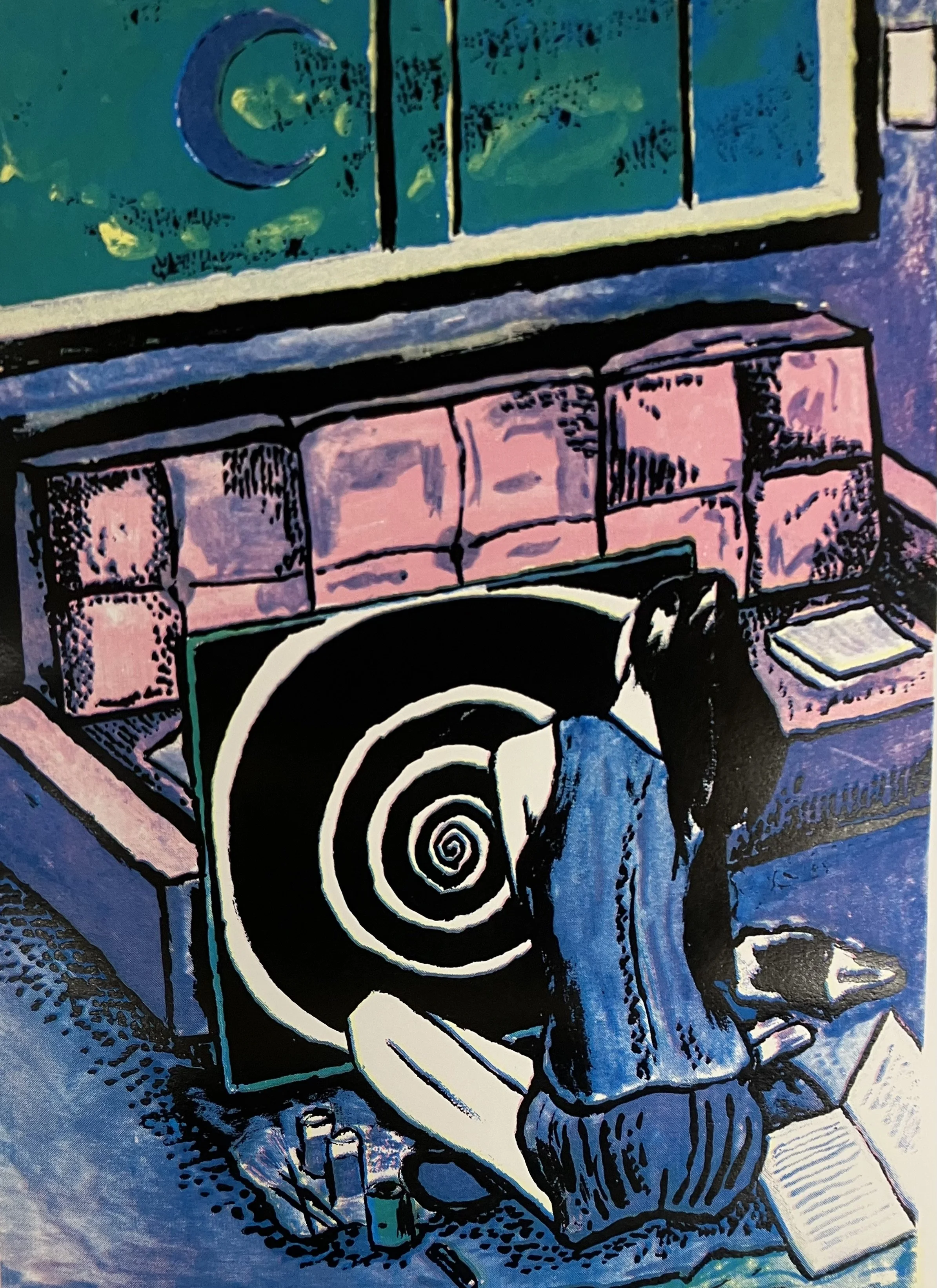 spiral 01, screen print, 16x20 in, 2026