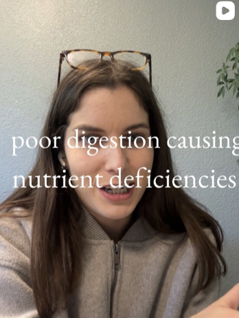 Naturopathic doctor discussing that digestive disorders can cause nutritional deficiencies