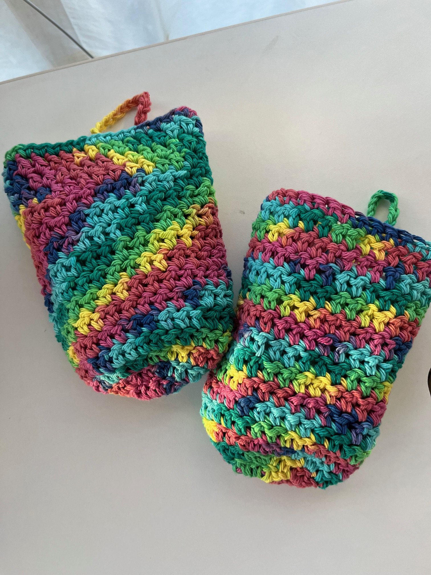 Soap Sacks - knit/crochet/sewn