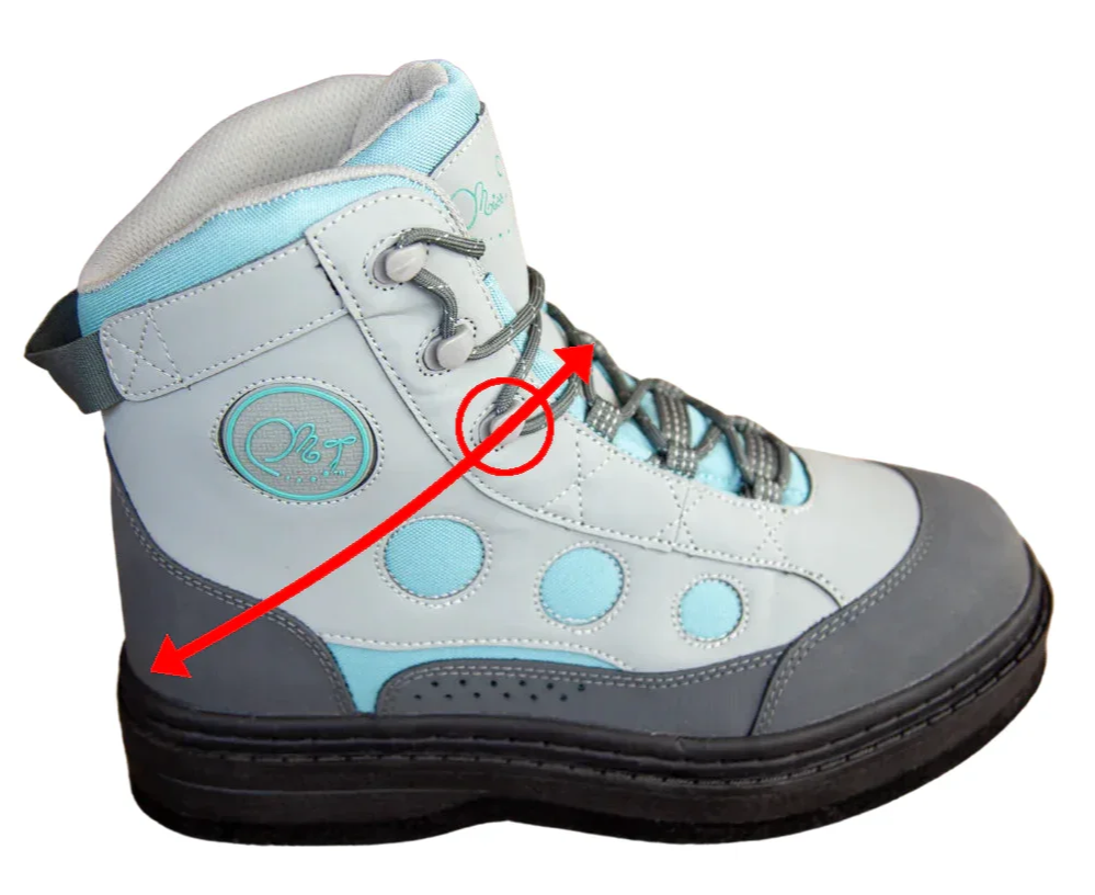 Miss Mayfly Boot Tying Illustration