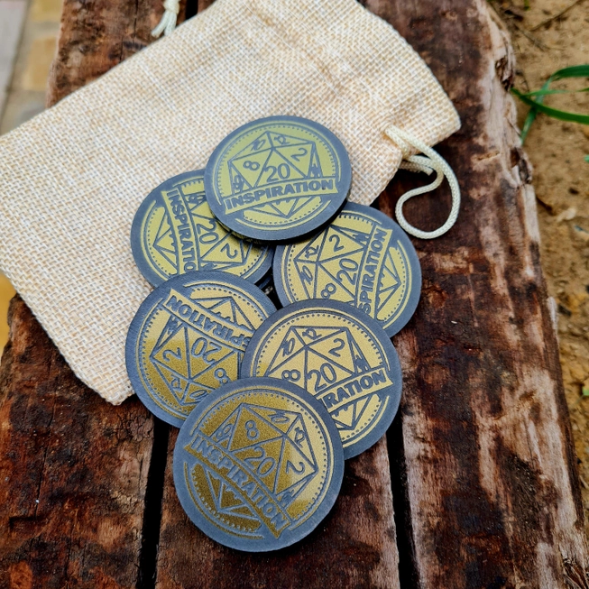 Inspiration Tokens with Drawstring Storage Bag