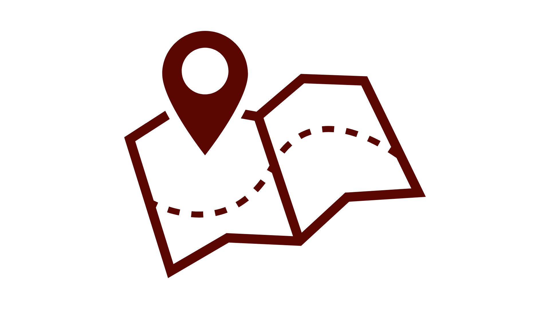 Icon of a map, representing the guided nature of the trip