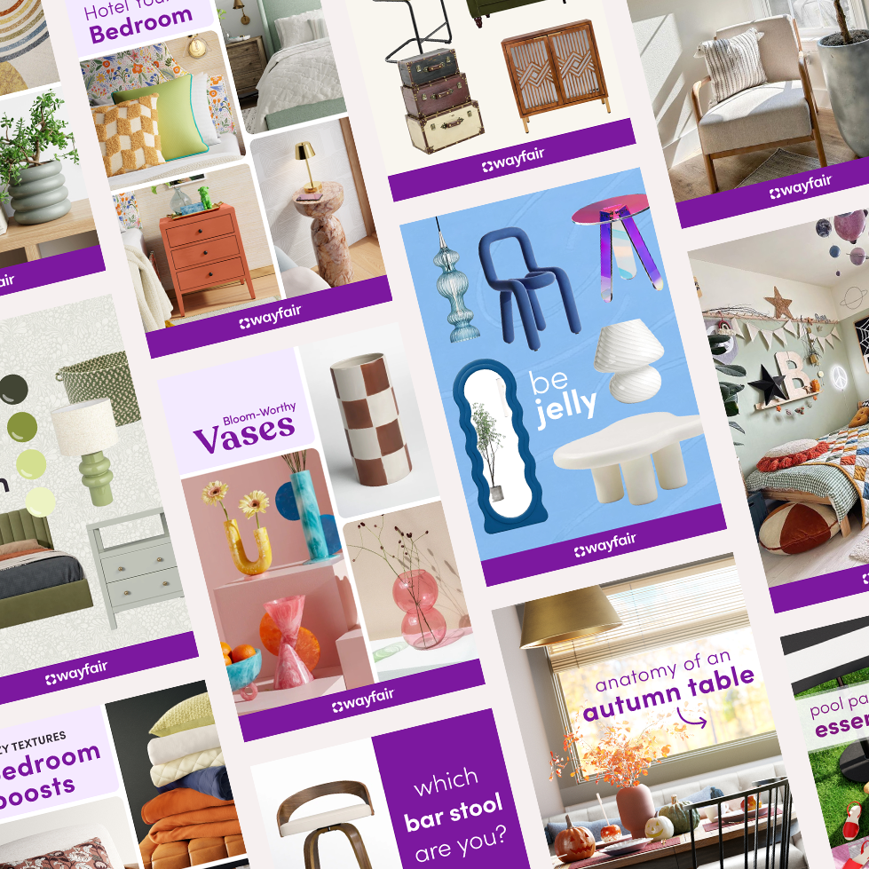 wayfair x pinterest: content system