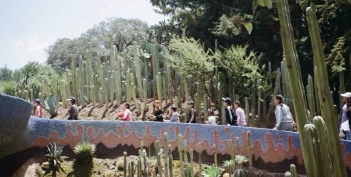 Creation of mosaic mirrors at Quetzalcóatl Park