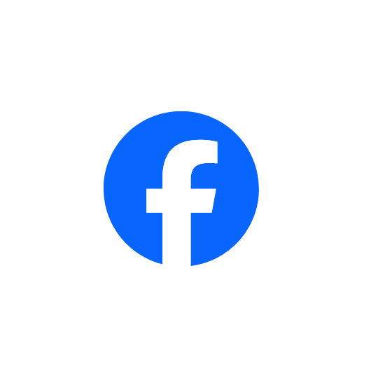 Ícone do logo do Facebook em fundo preto
