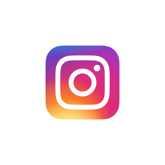 Logotipo do Instagram com cores degradê de roxo, rosa, laranja e amarelo, sobre fundo preto.