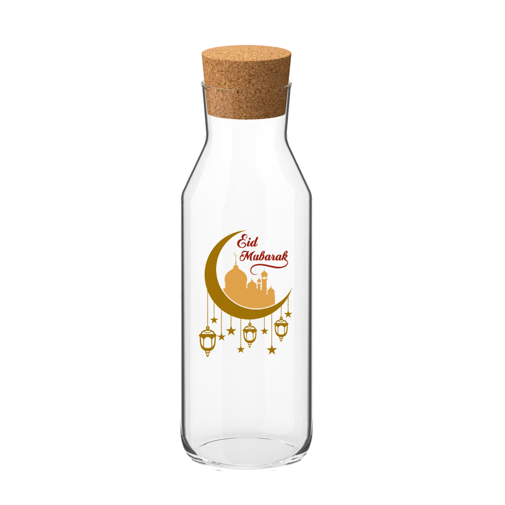 Eid Mubarak Cork Bottle