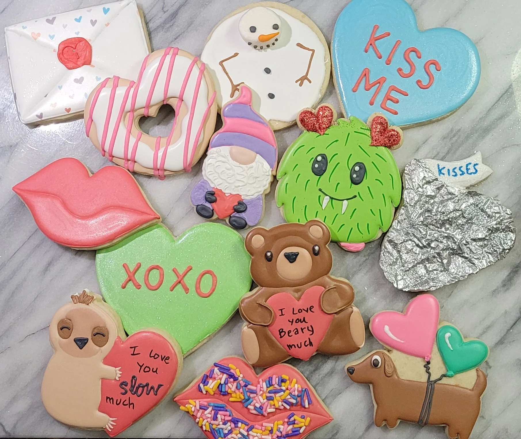 One Dozen Seasonal Decorated Sugar Cookies