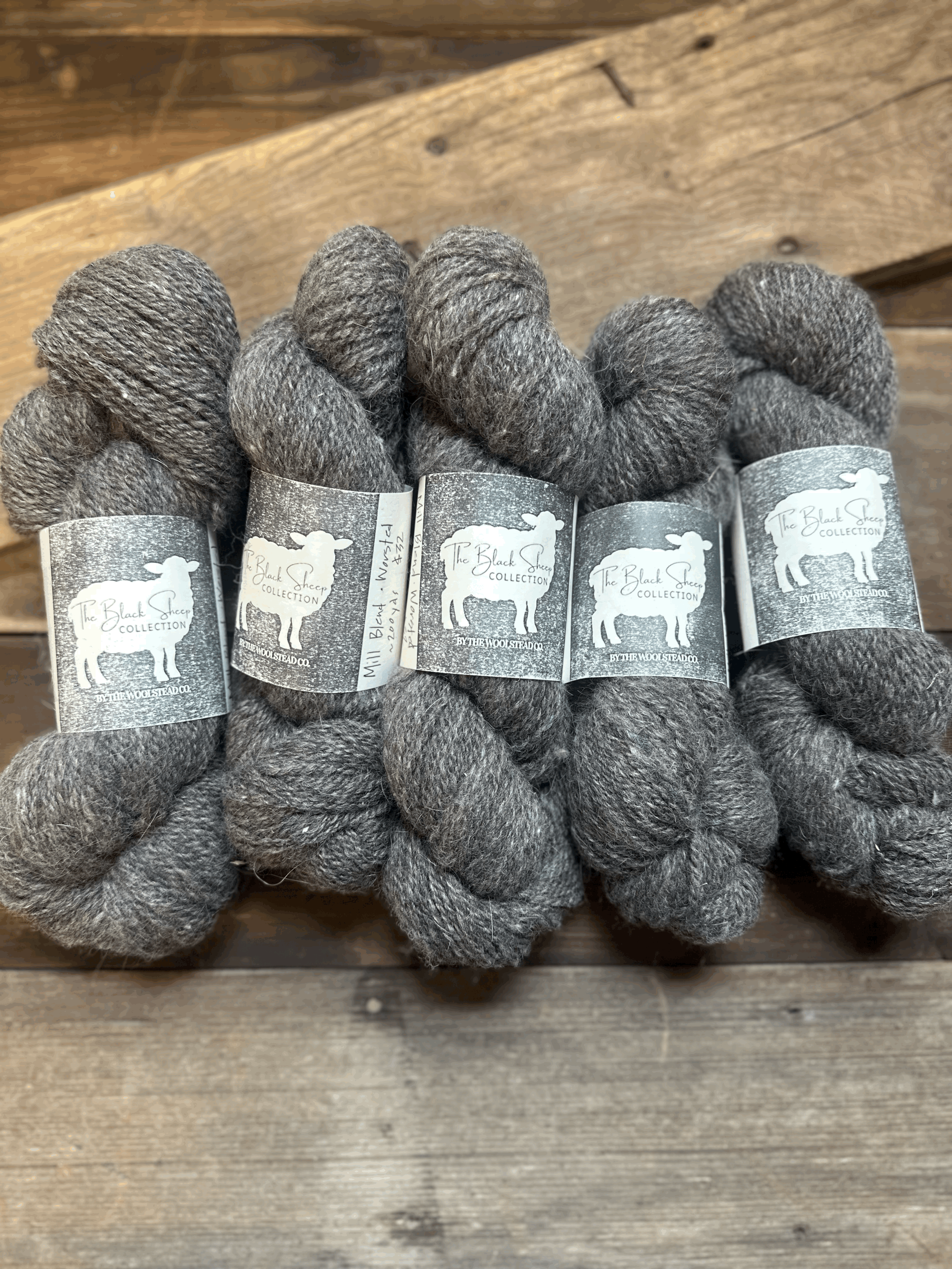 BLACK SHEEP LOT 1 Yarn - Locally Grown - Worsted - MILL BLEND (Copy)