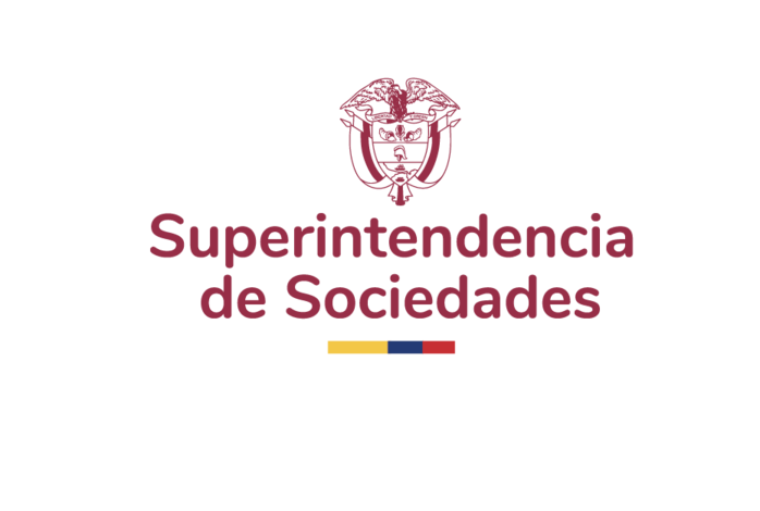 Logotipo de la Superintendencia de Sociedades, con un escudo en la parte superior y texto en color burdeos que dice 'Superintendencia de Sociedades'.