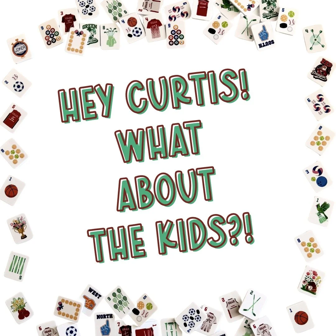 Of course Curtis teaches kids! (He made a whole career of it!) 

Looking for screen-free summer ideas for your kids? Want built-in opponents for your new Mahjong obsession?

Kids will have fun learning American Mahjong with Curtis using kid-friendly 