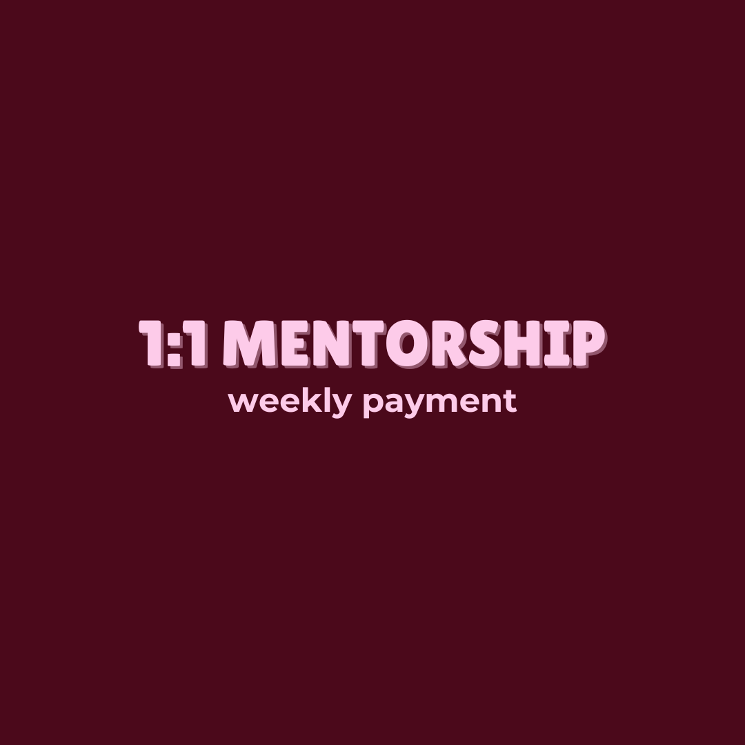 1:1 mentorship - 12 week container