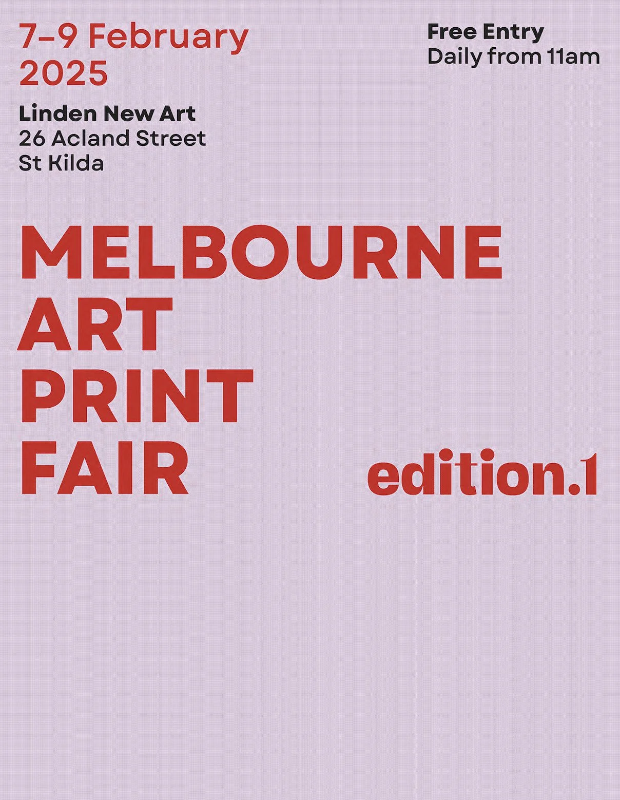 Melbourne Art Print Fair, 2025