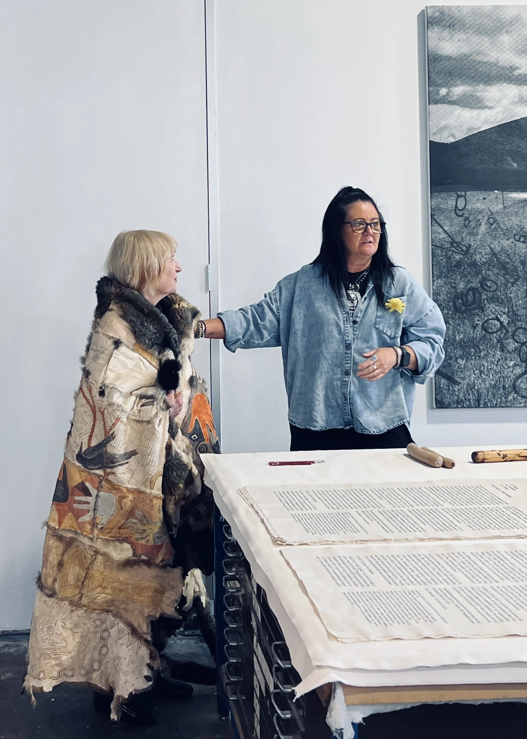 artist talk in the studio with Cassie Leatham 2024