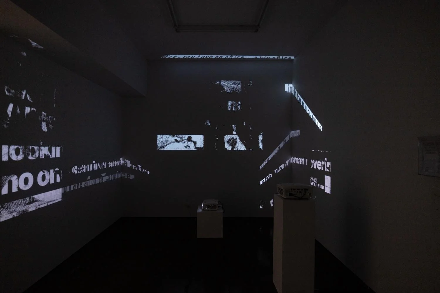 Ellen Koshland, A Landscape of Words, 2024, 3 Channel Video Projection