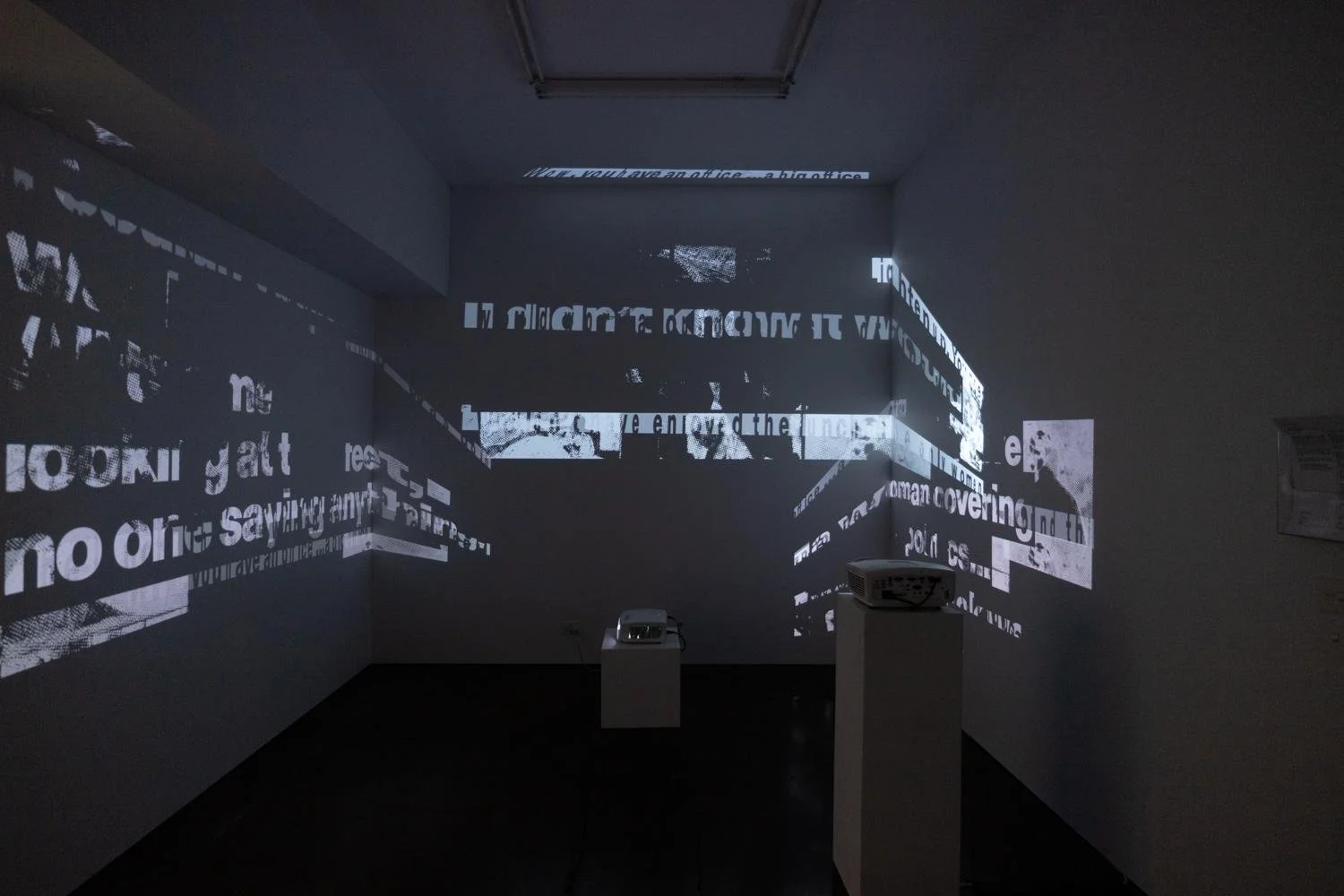 Ellen Koshland, A Landscape of Words, 2024, 3 Channel Video Projection