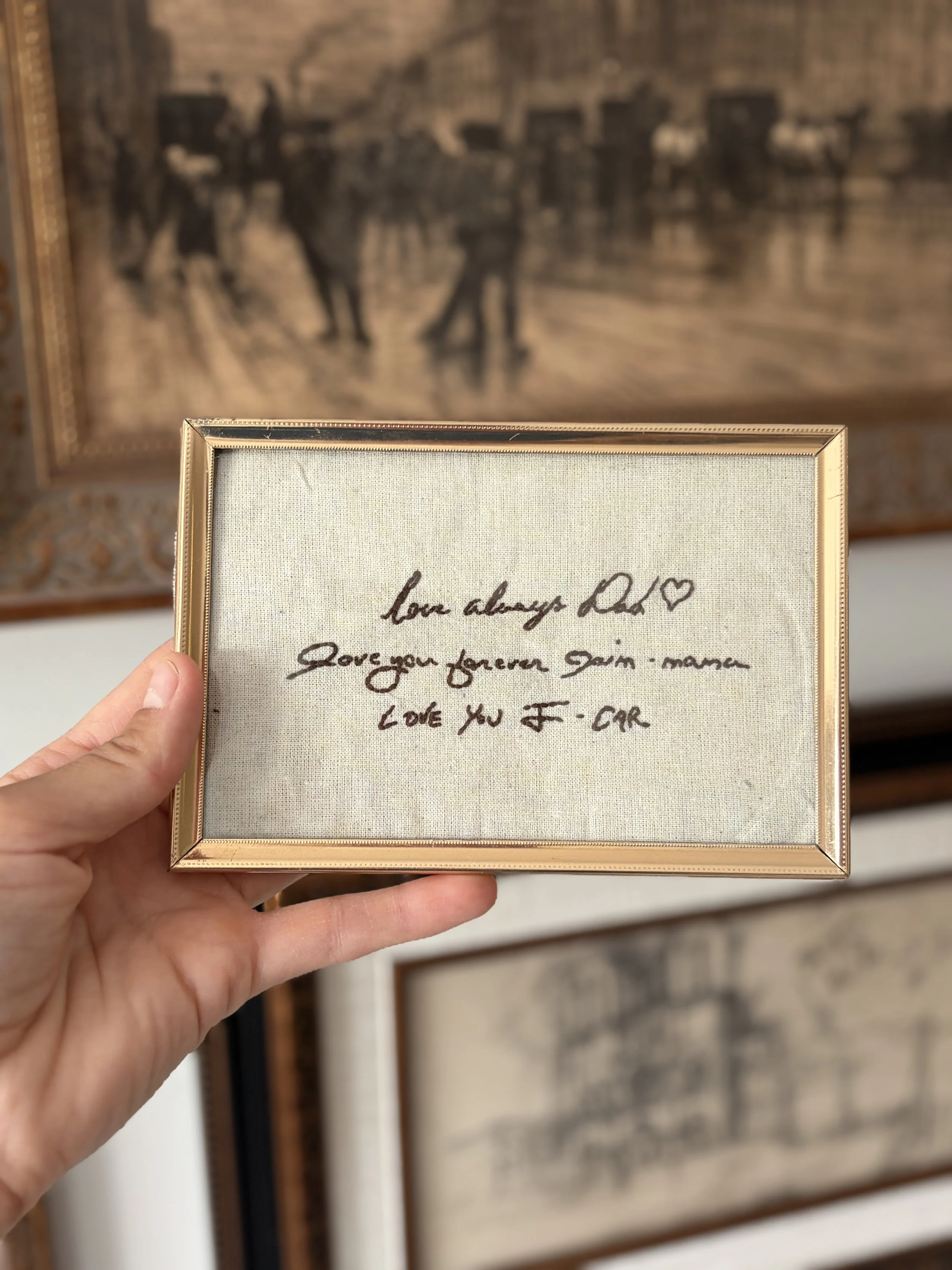 Handwriting Embroidery 5x7