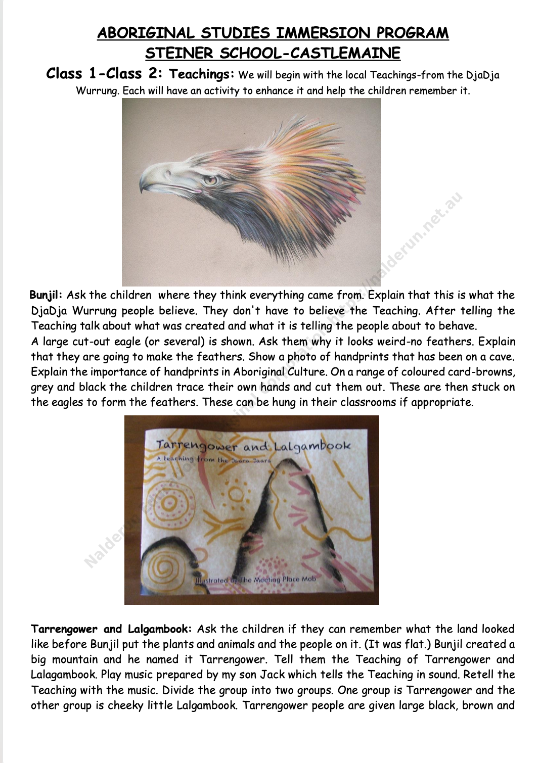 Aboriginal Studies Immersion Program