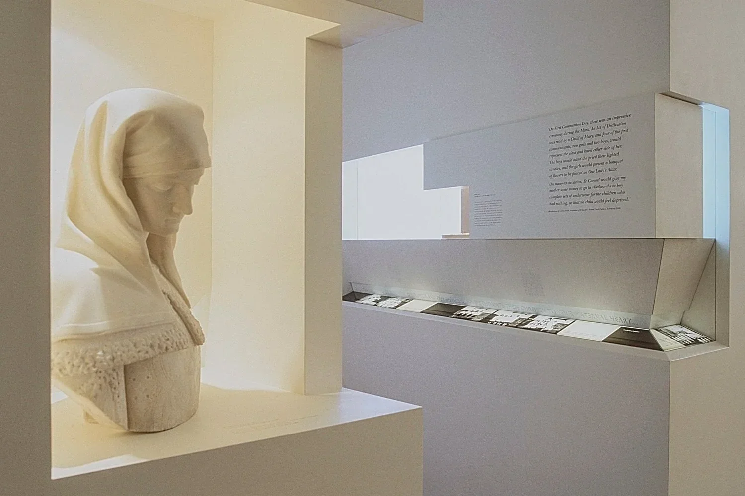 The Recollection Room exhibition, Mary MacKillop’s School House, Sisters of Saint Joseph, North Sydney, 2001.