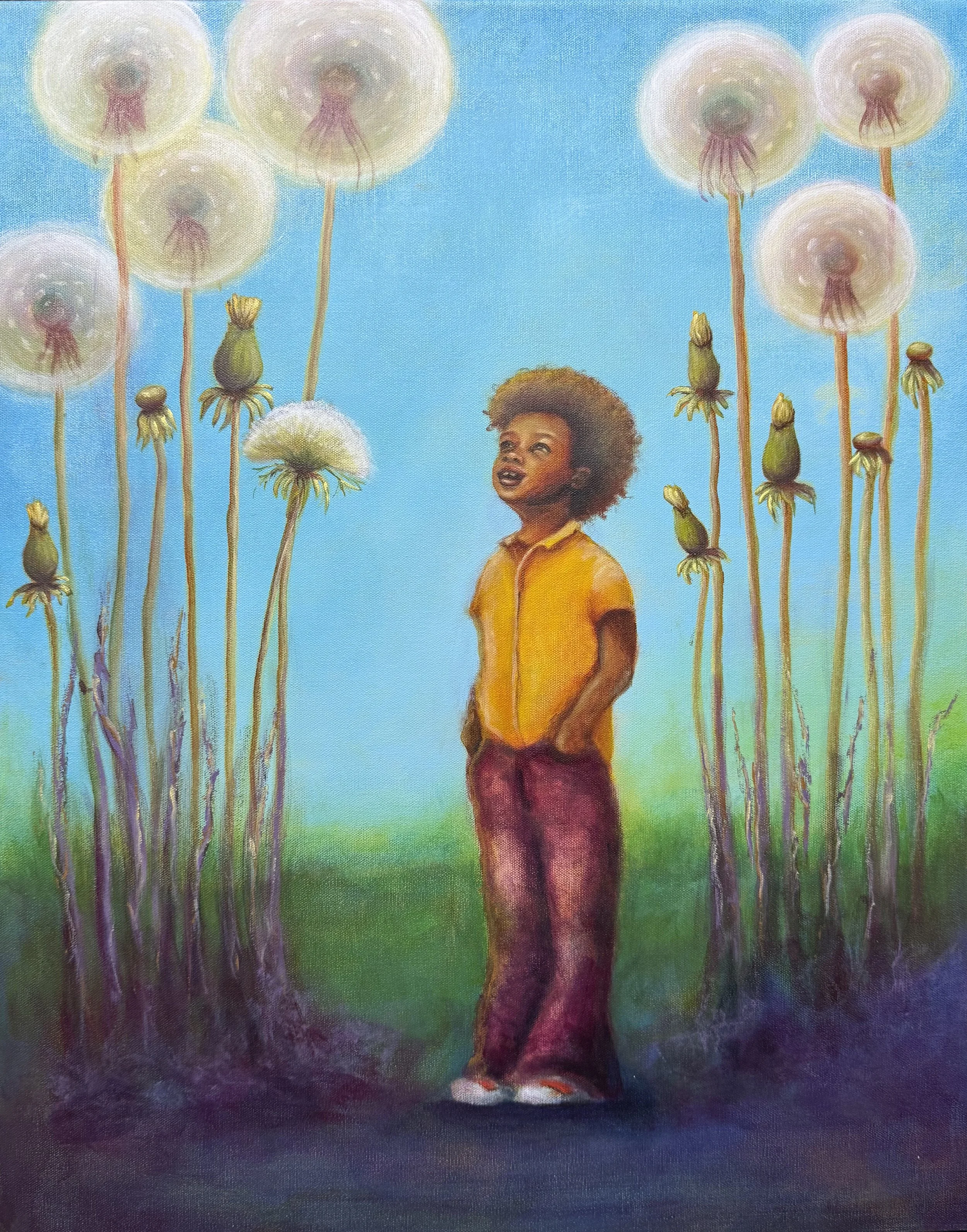 Dandelion Dreams - 24 x 30 in - $2,100