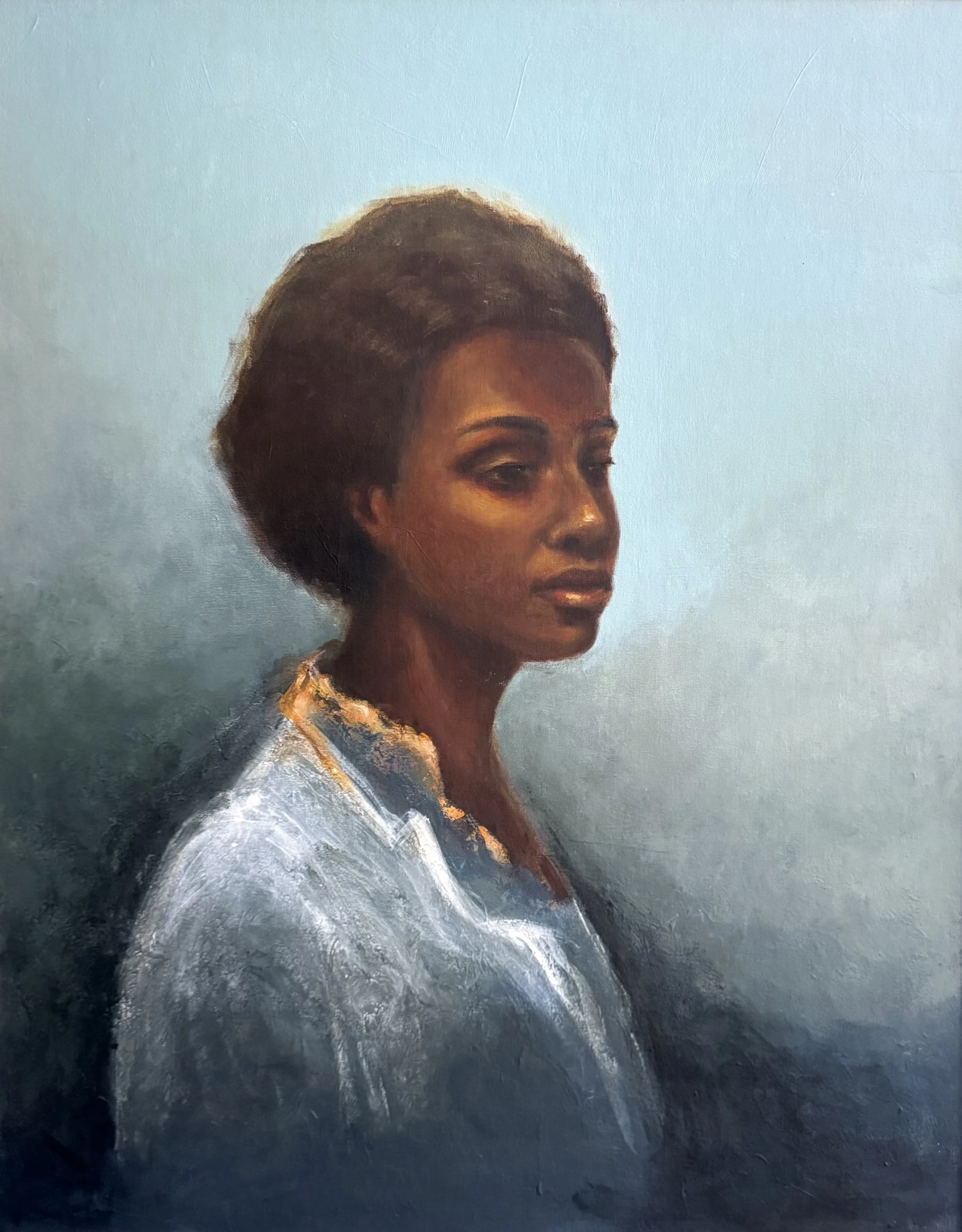 Lady in White - 24 x 30 in - $2,200