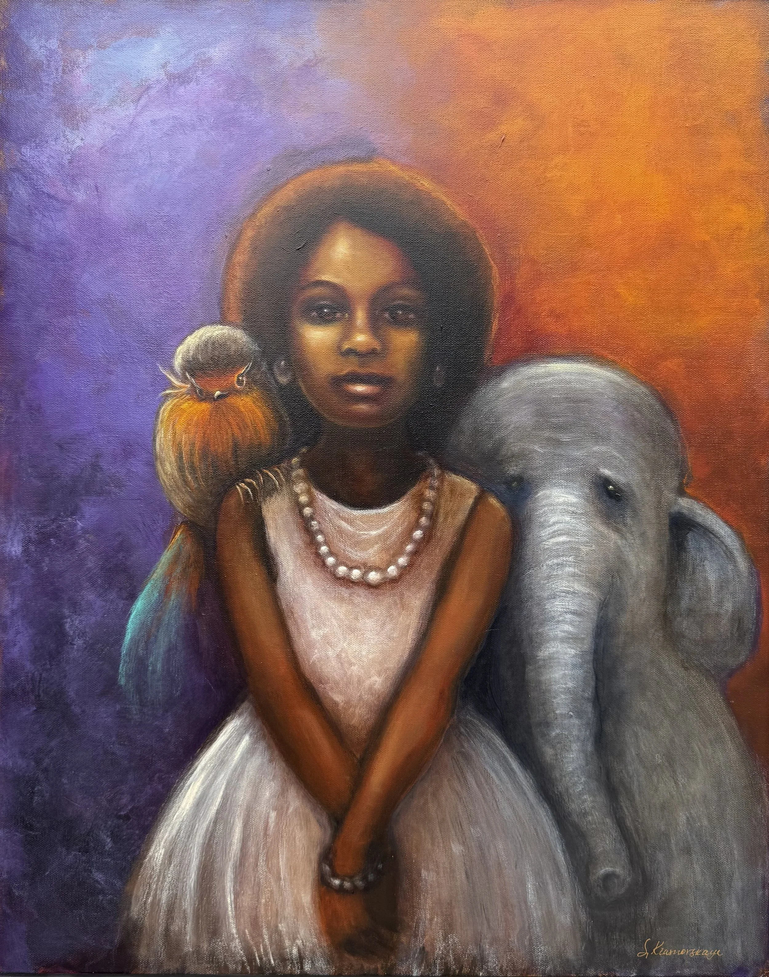 Friends - 24 x 30 in - $2,100