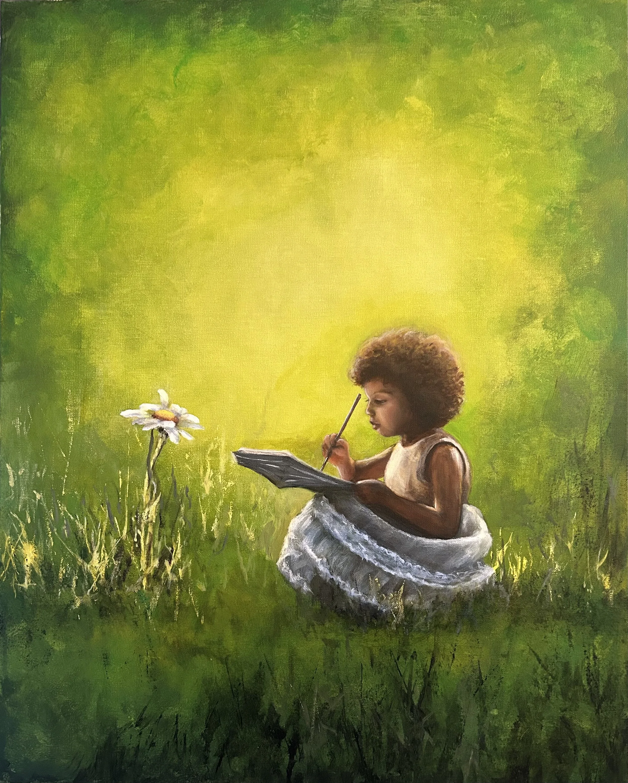 Daisy Painter - 24 x 30 in - $2,100