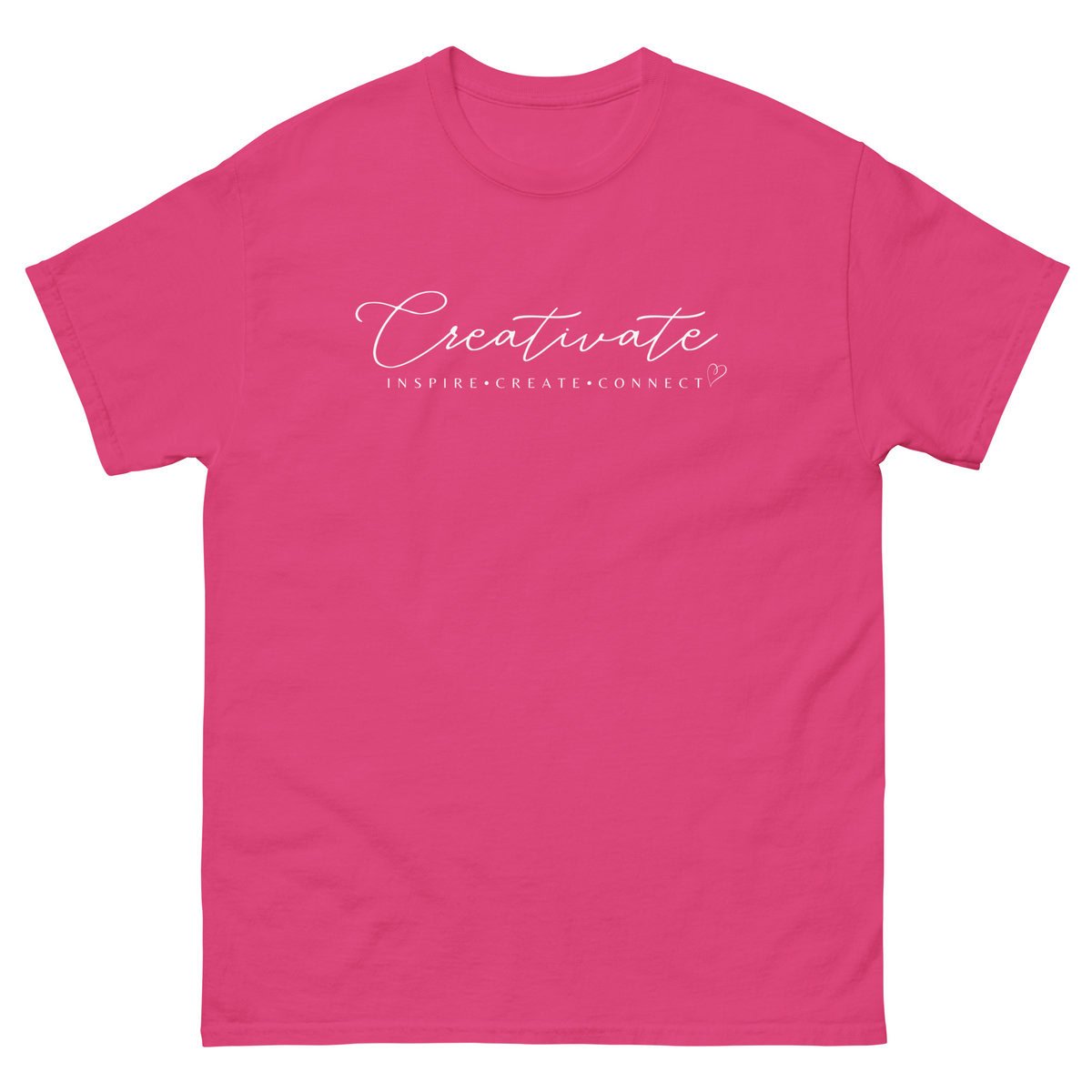 Creativate Printed Classic Tee - Bright Pink