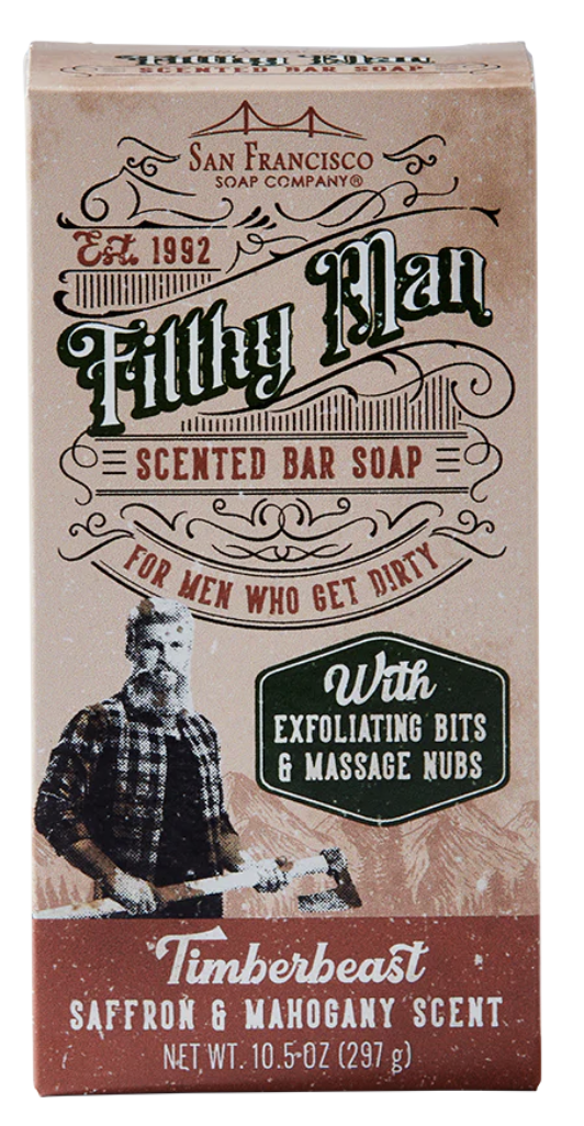 FILTHY MAN Bar Soap - Timberbeast: Saffron & Mahogany
