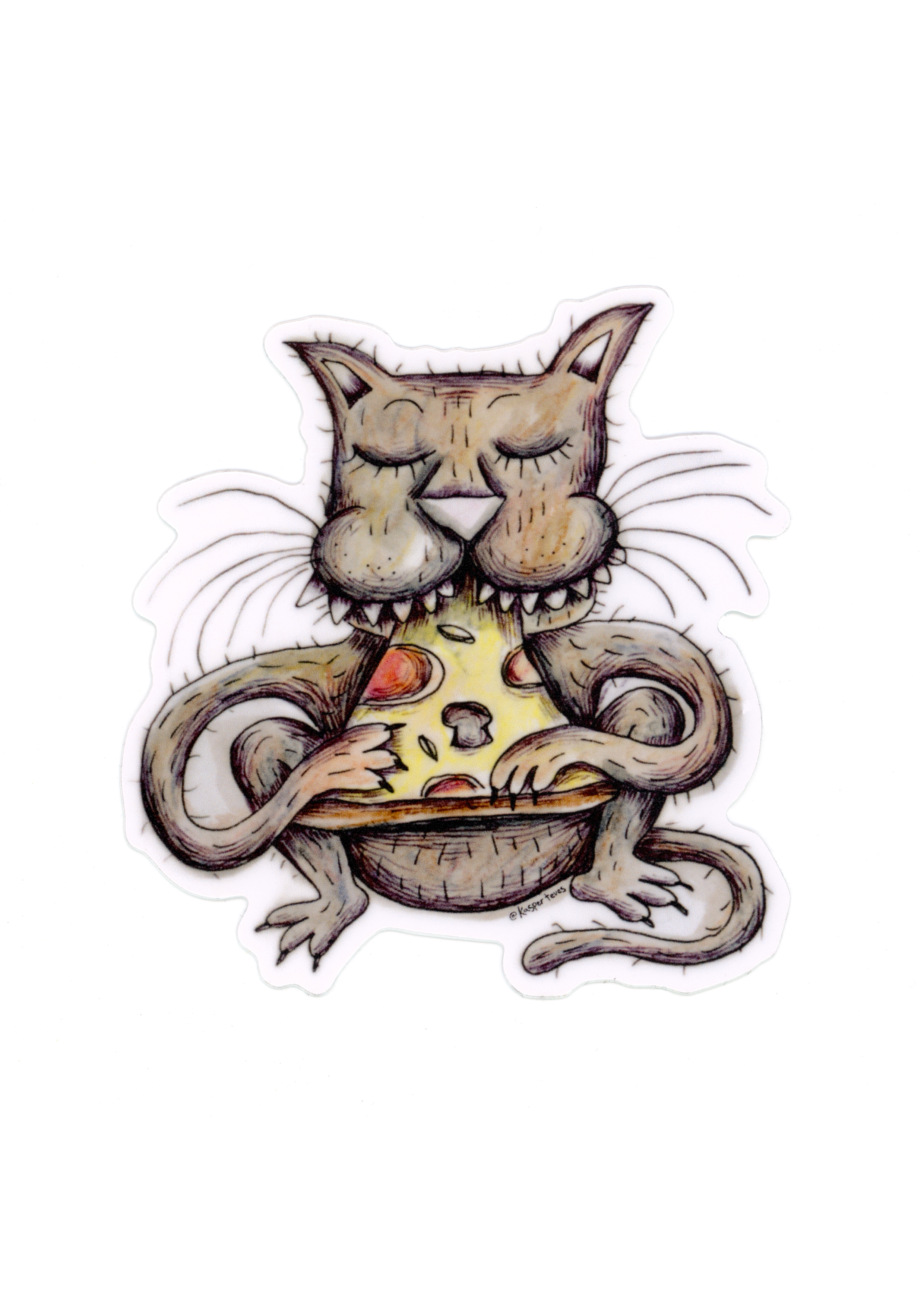 Pizza Cat sticker