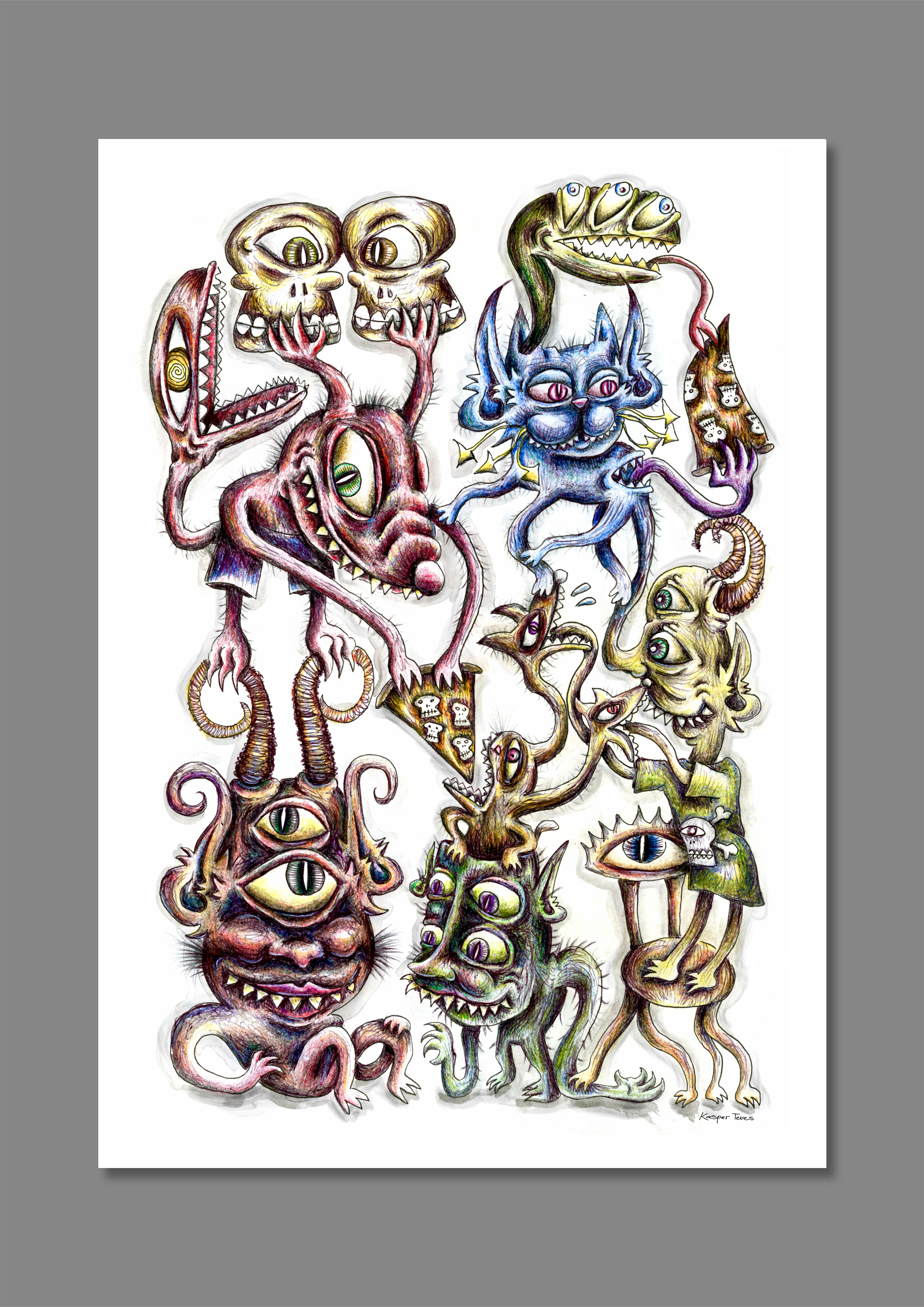 Four Eyes Print