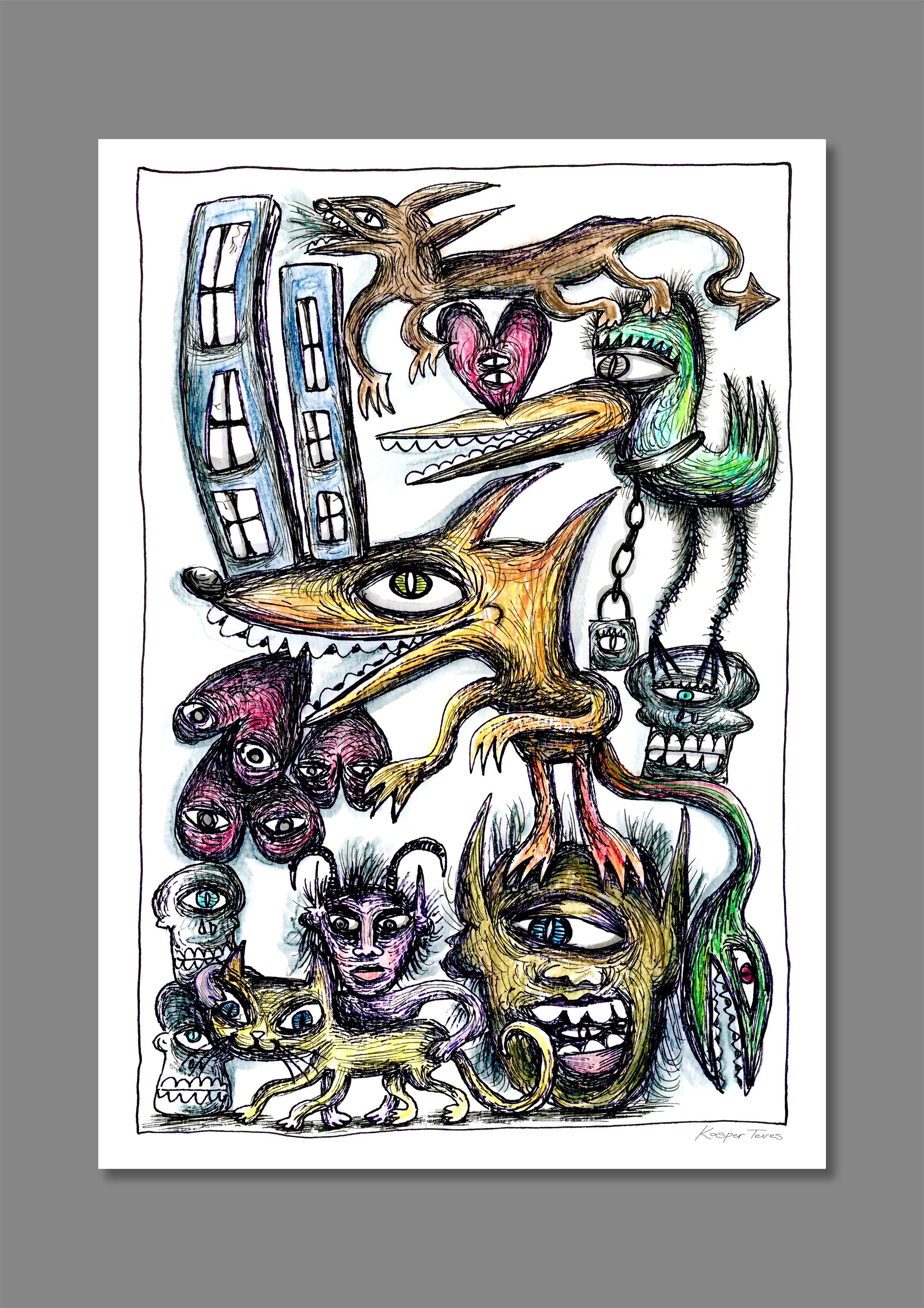 Heart Hound Print