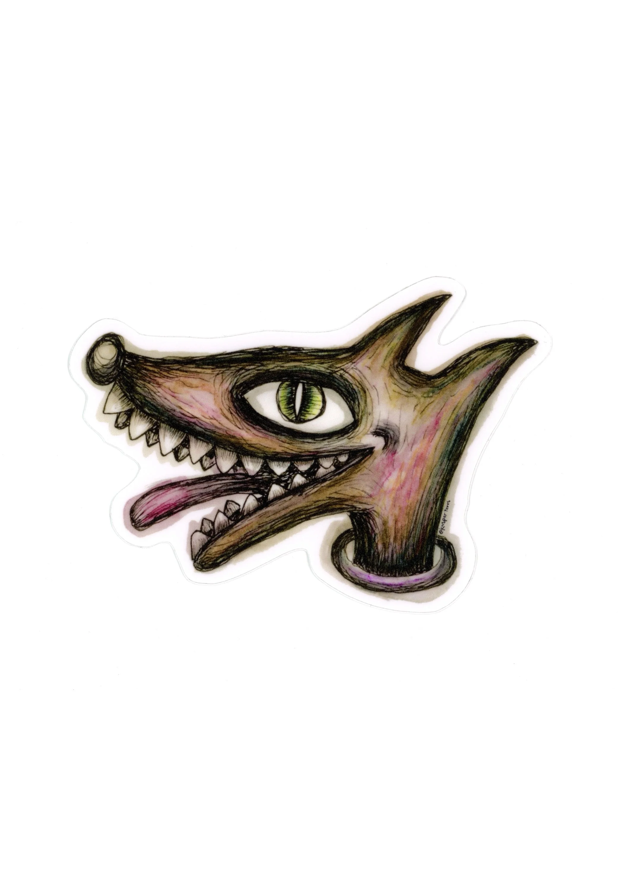 Dog Head sticker