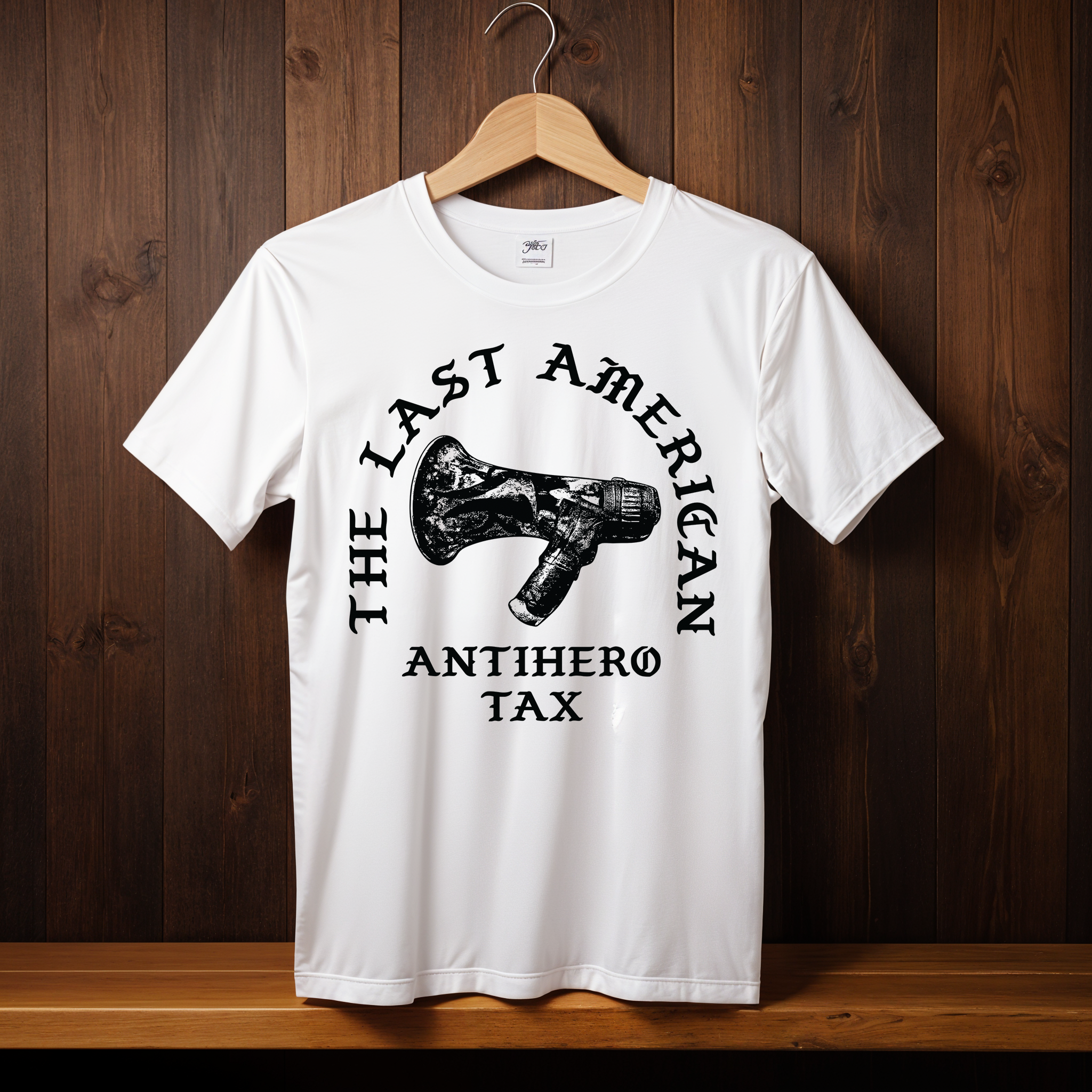 TAX B/W  MEGAPHONE TEE