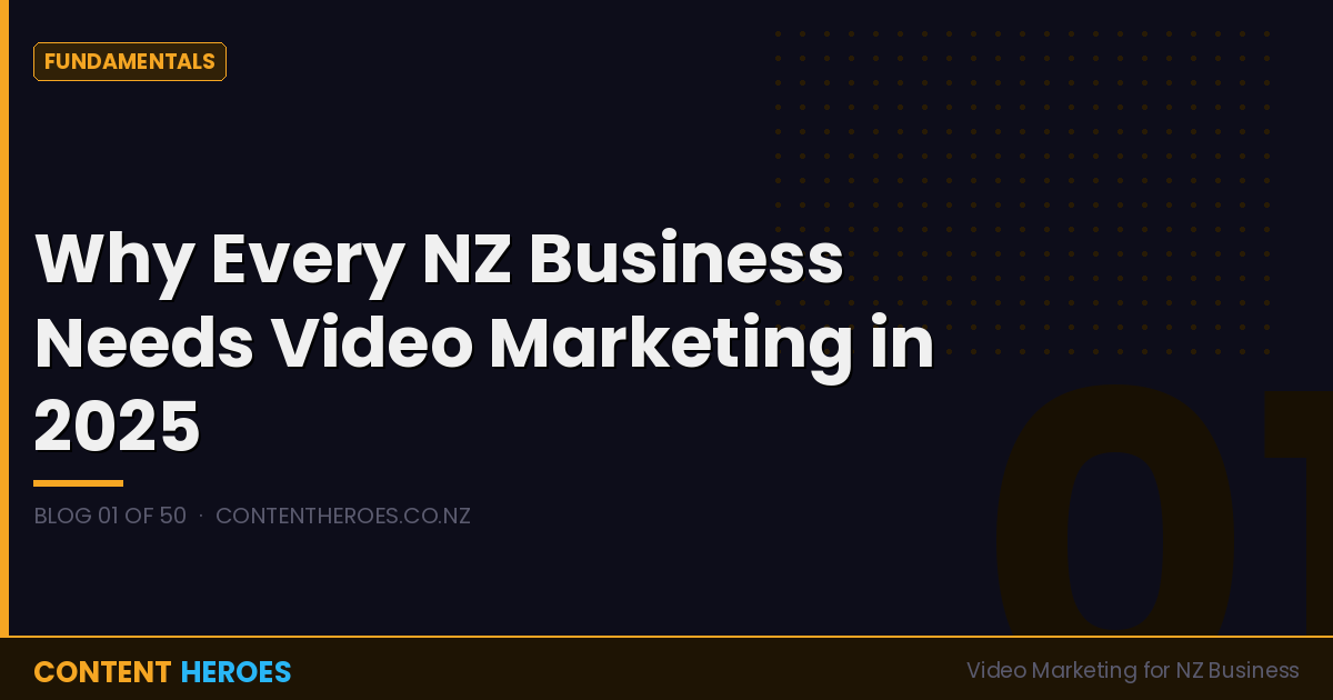 The Real Cost of Business Video Production in New Zealand (What Agencies Charge, What You Get)