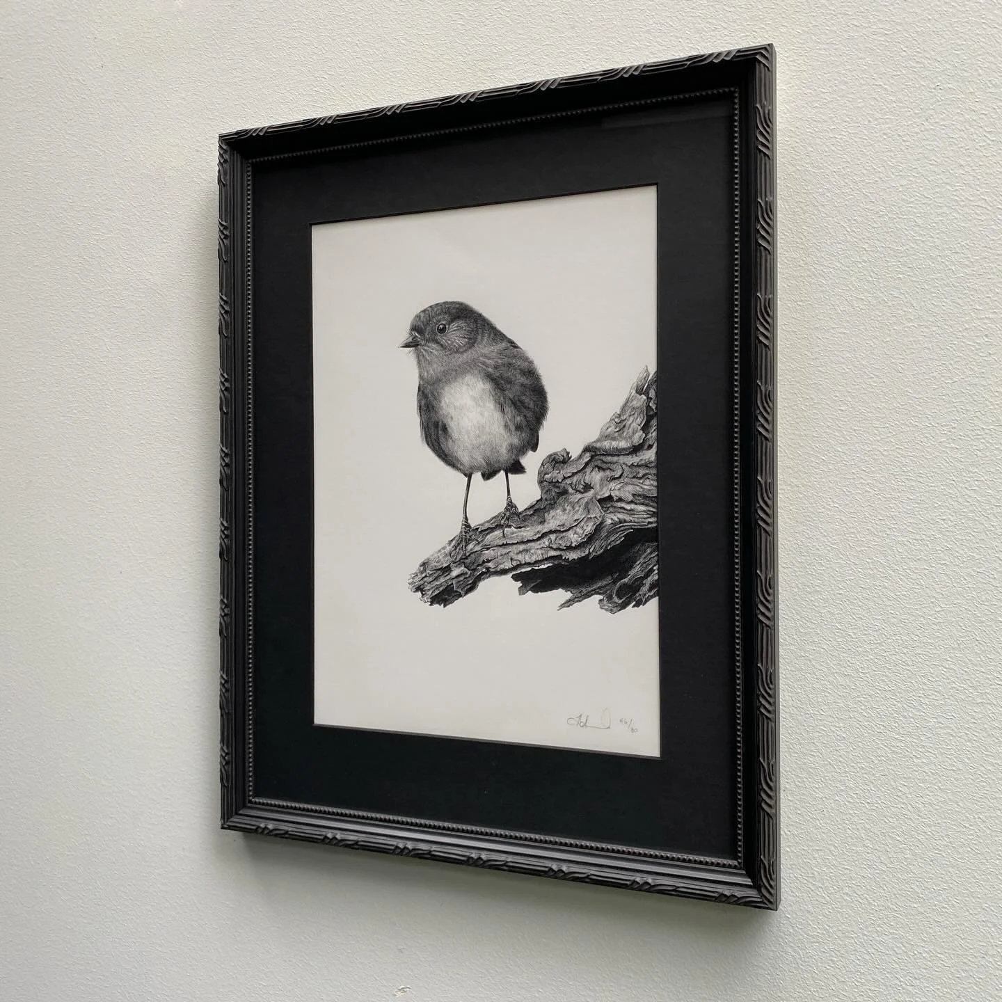 An aged ebony deco frame with black mat for our clients two limited edition fine art prints by Hannah Shand. Thanks to Avon Picture Mouldings.

#hannahshand 
#limtededtionprints 
#avonframingsupplies 
#wellingtonframers
#newzealandframers
