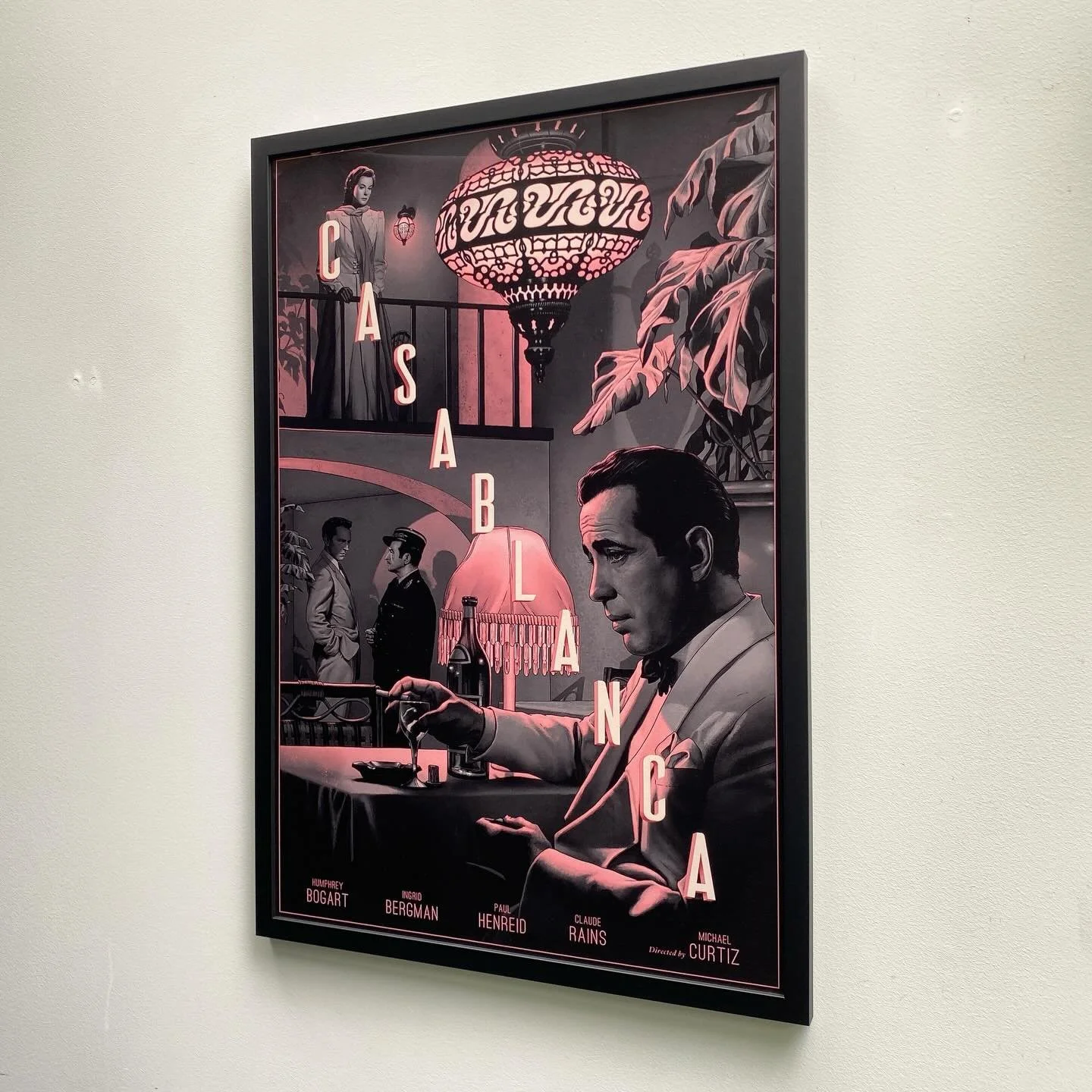Great homage poster of the 1942 film Casablanca in modern black frame. Moulding supplied to us by Avon Framing Supplies. 

#casablancamovie
#avonframingsupplies 
#wellingtonframers
#newzealandframers