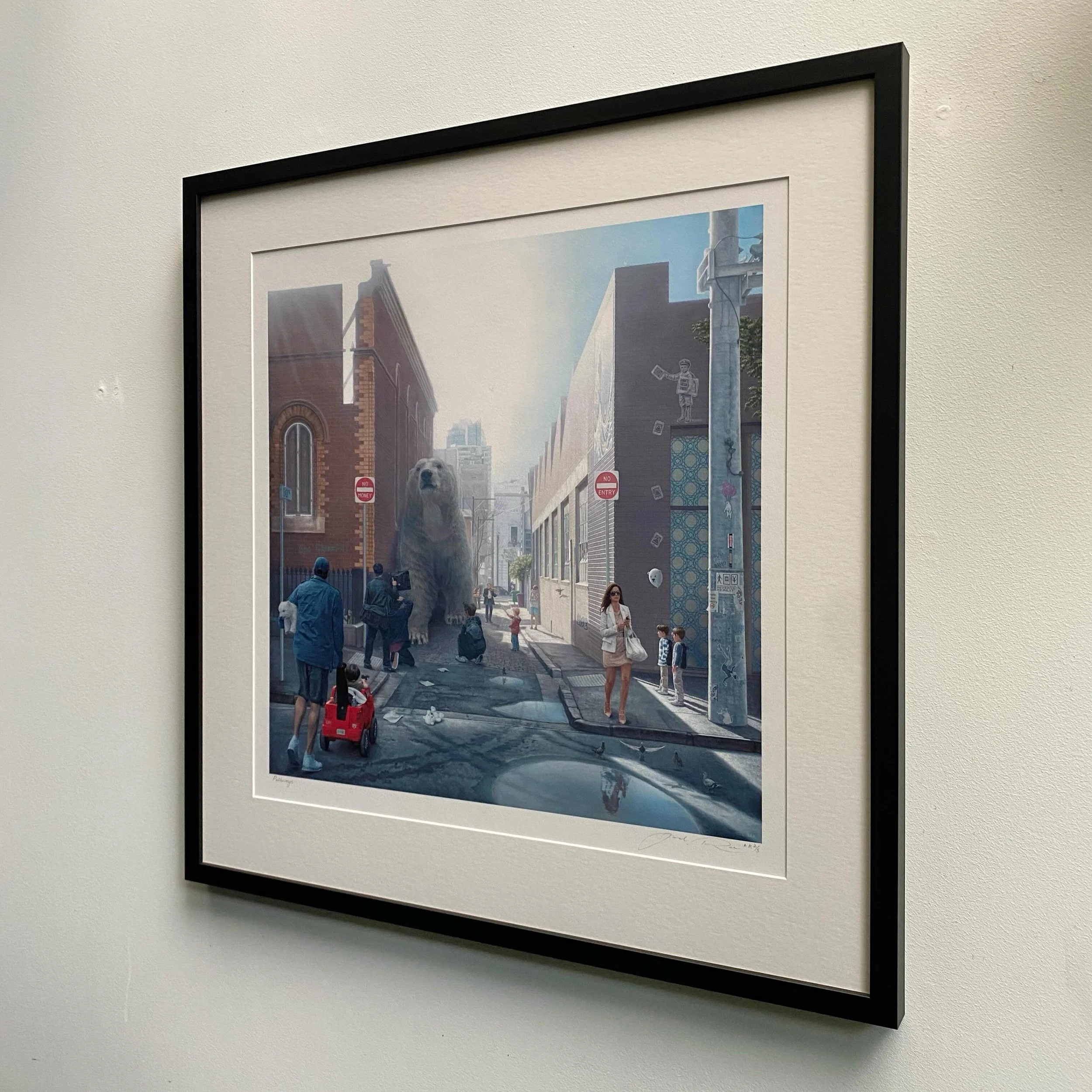 &ldquo;Pathways&rdquo; by Joel Rea. Spot the Polar Bears! Frame moulding by Avon Framing Supplies. See more Joel Rea framed prints for purchase at our online store. 

#joelrea
#polarbear 
#limitededitionprint 
#avonframingsupplies 
#wellingtonframers