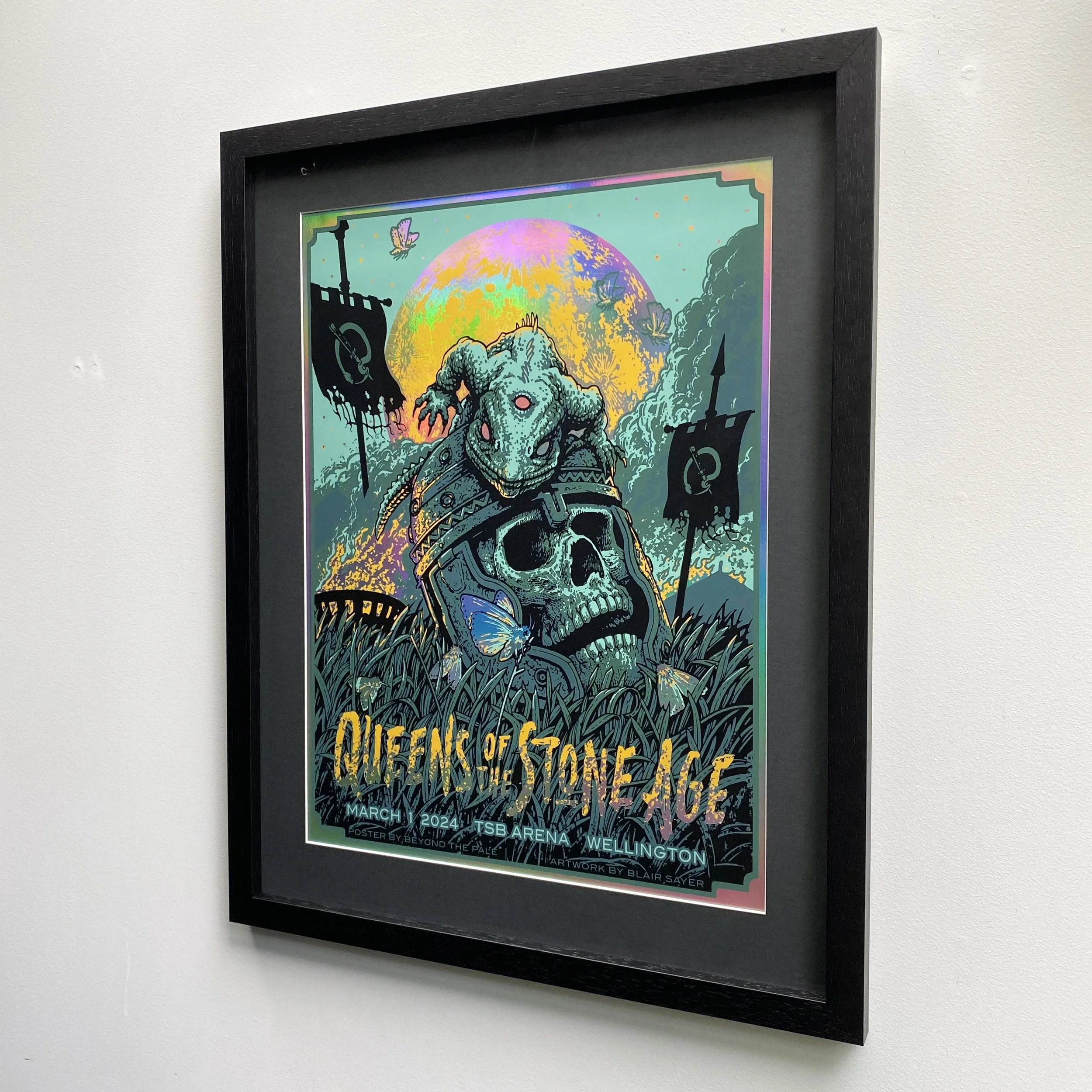 Queens Of The Stone Age TSB Arena March 1 2024 framed posterposter 
