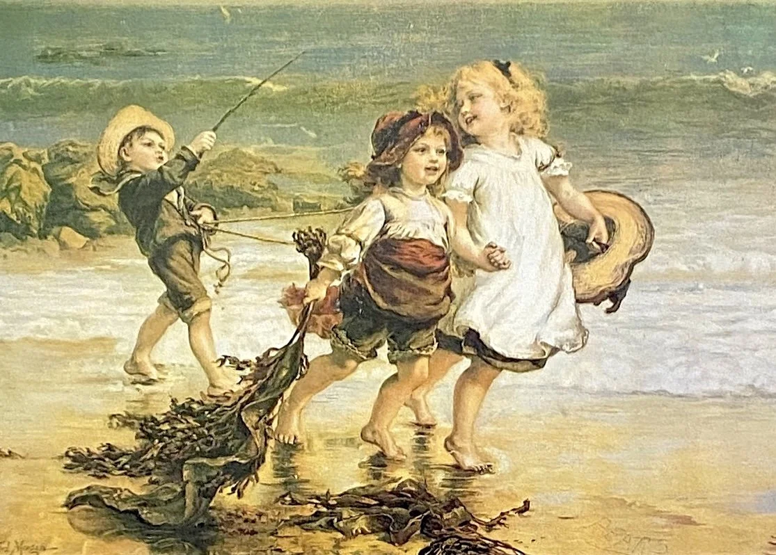 FRED MORGAN: CHILDREN ON BEACH