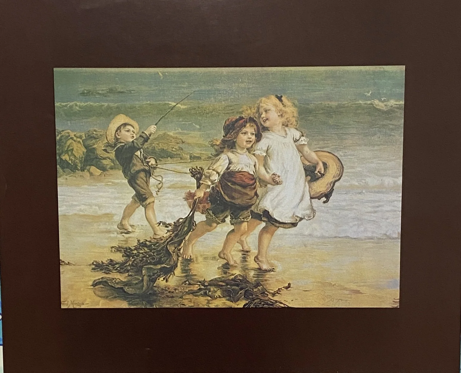 FRED MORGAN: CHILDREN ON BEACH