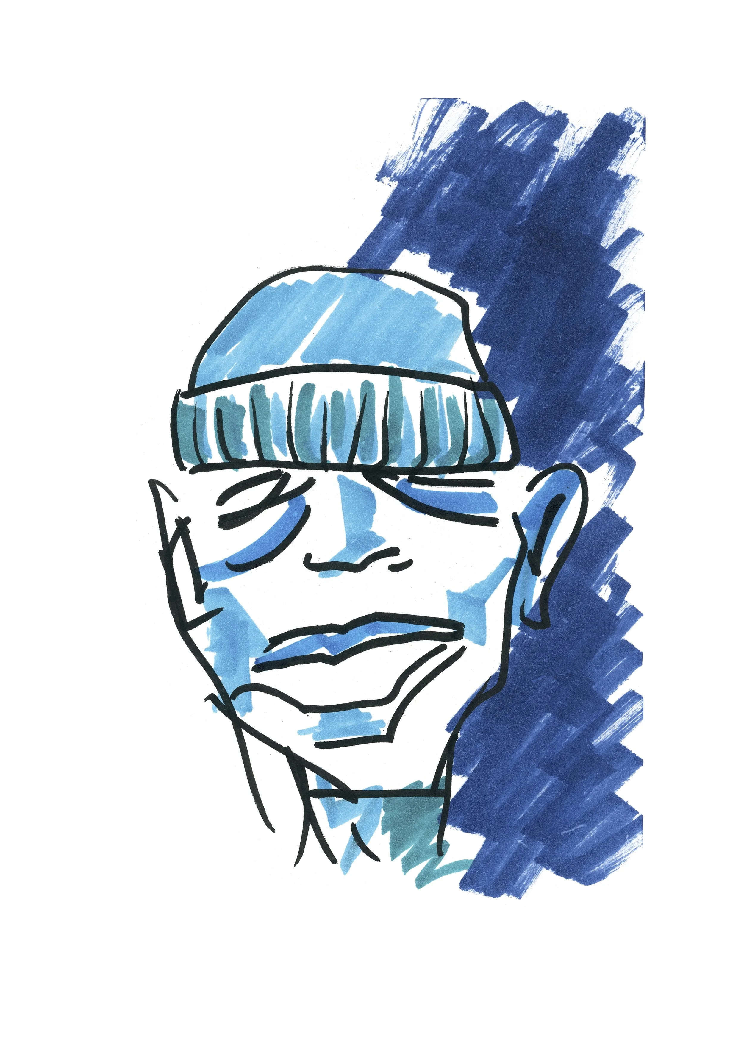 Blue Face No 9