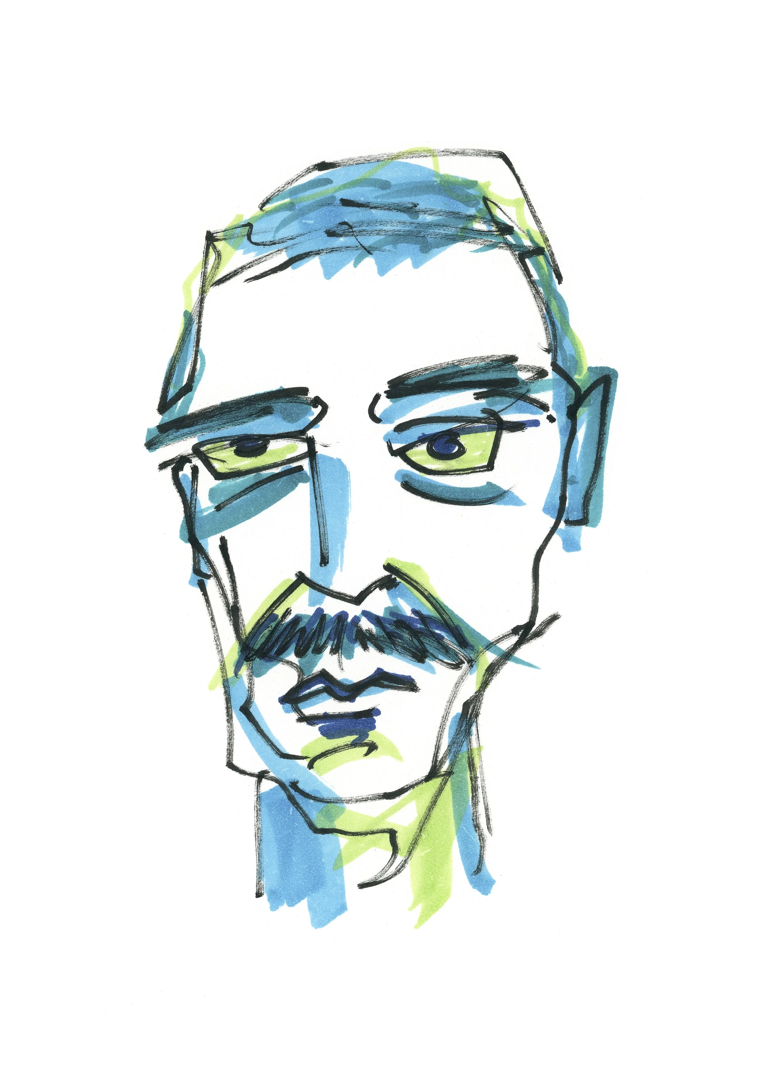 Blue Face No 3