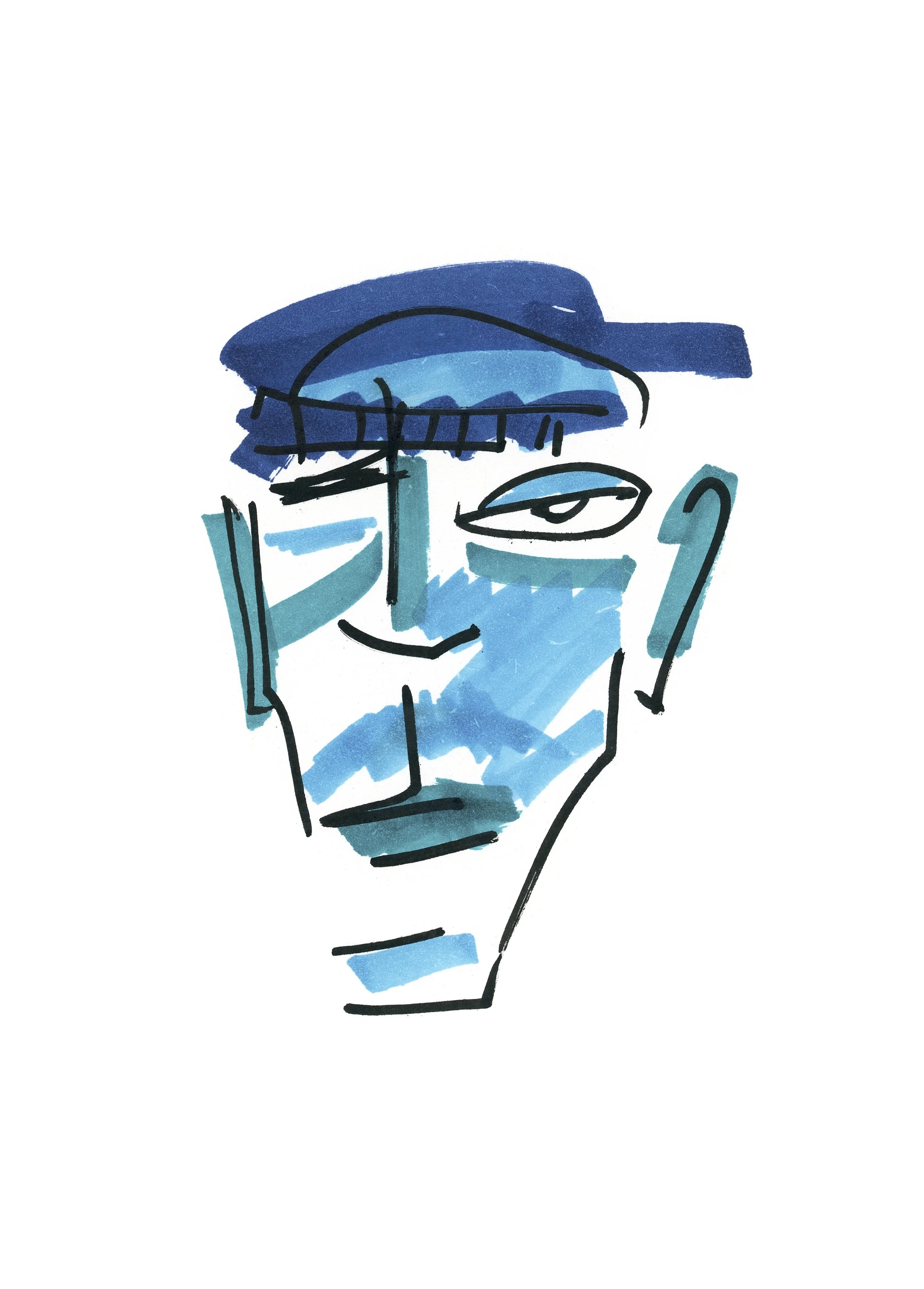 Blue Face No 1