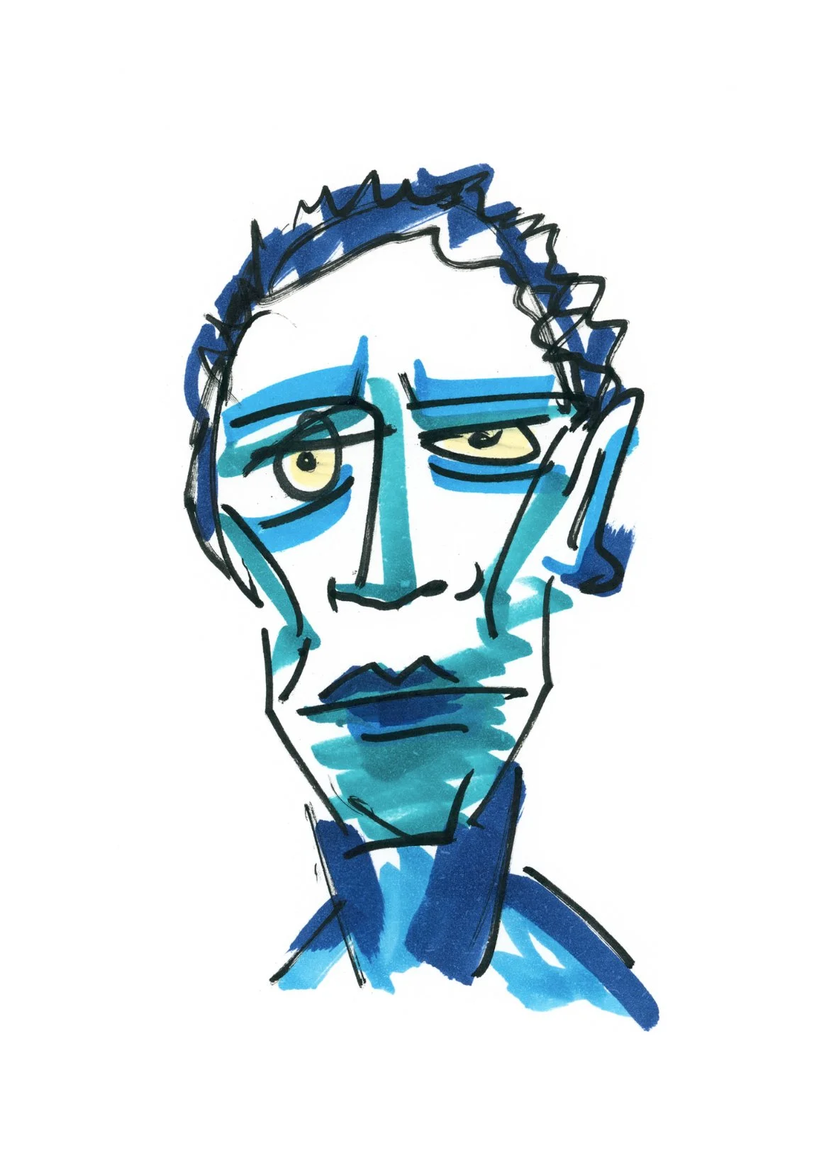 Blue Face No 2