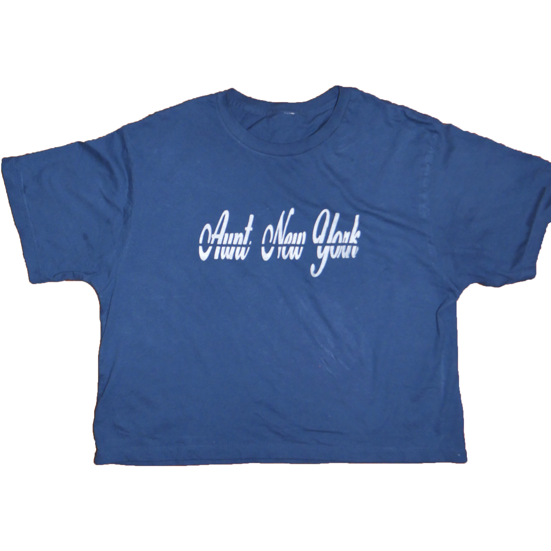 Aunt Cursive Cropped Tee