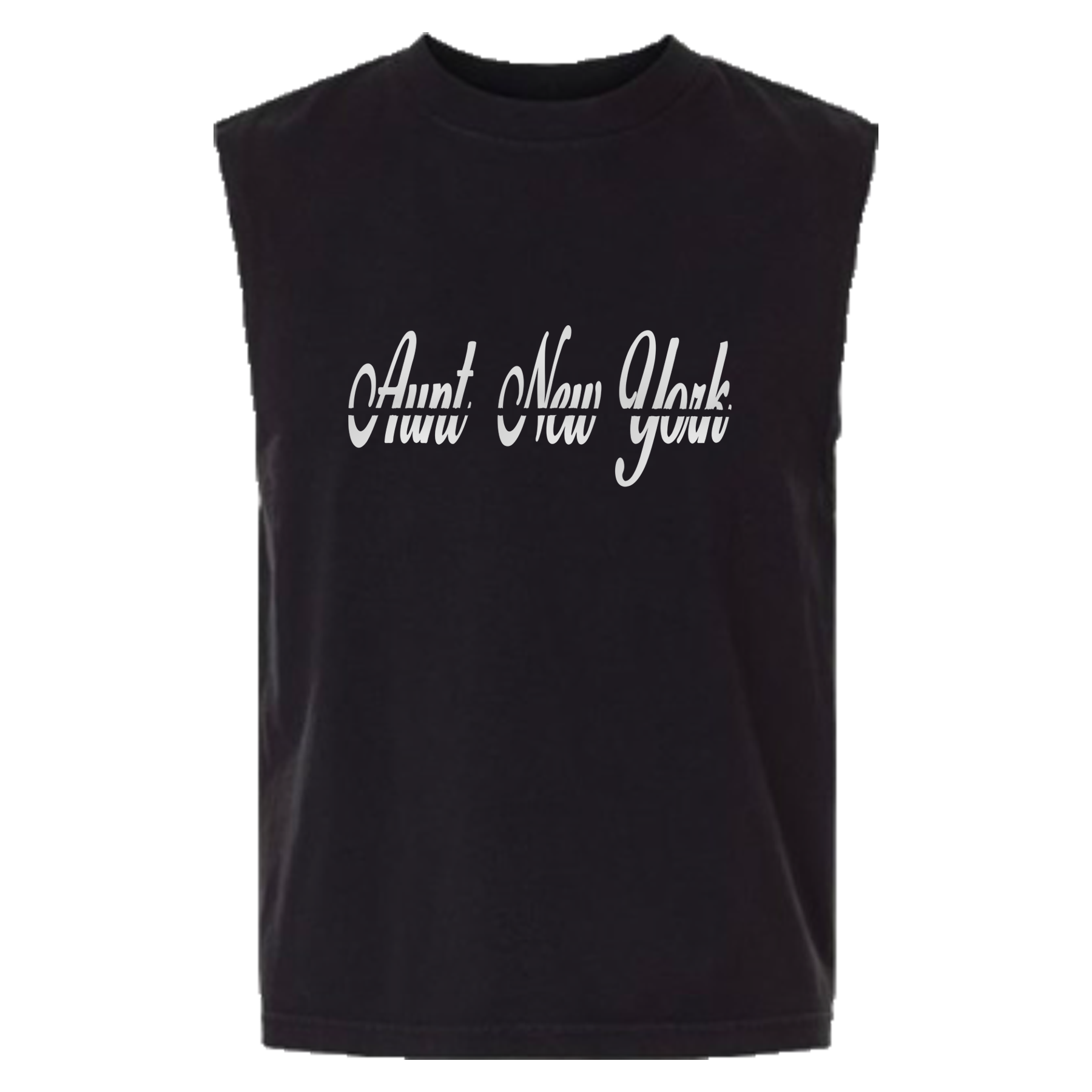 Aunt Cursive Muscle Tee