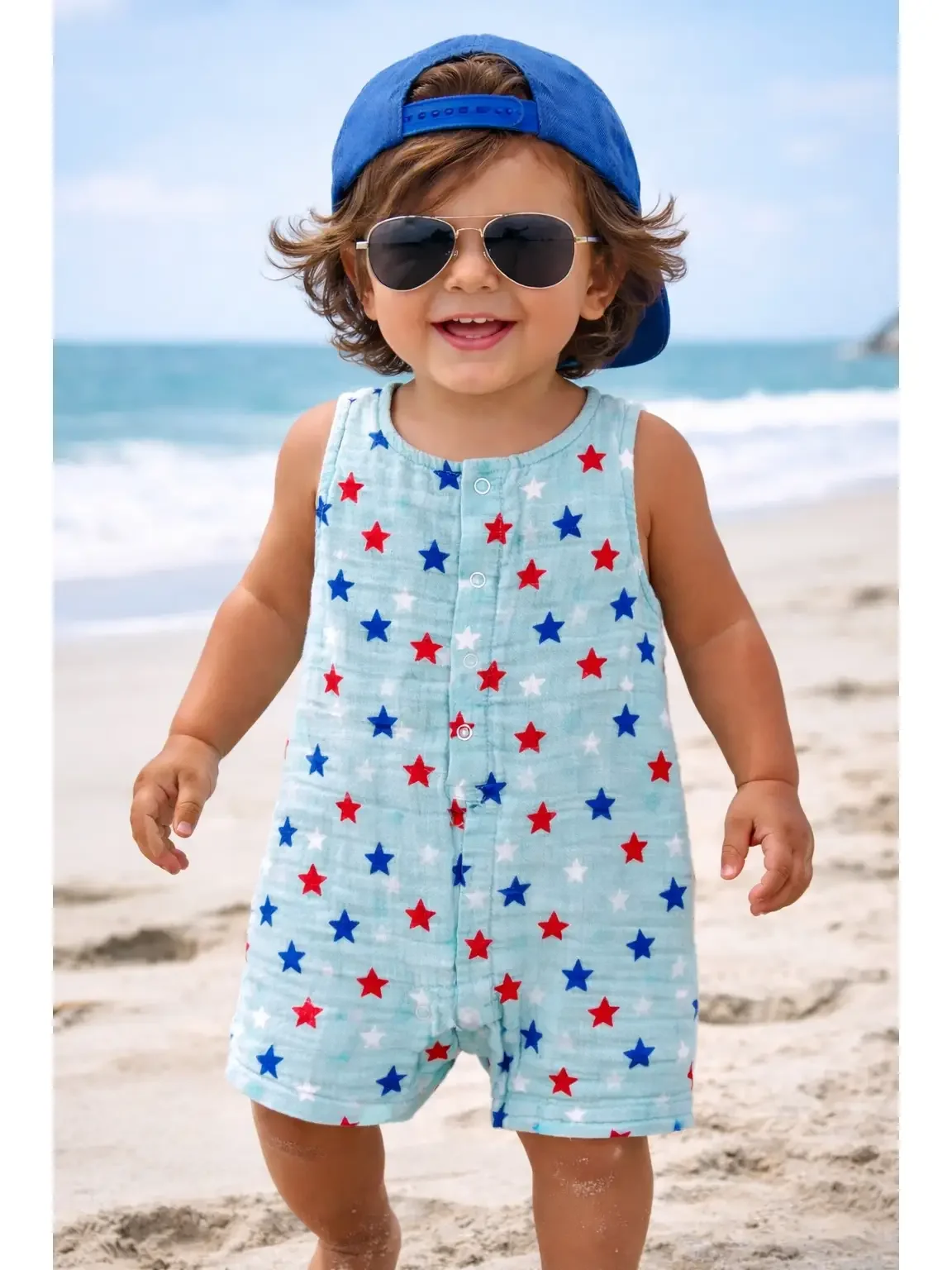 Starry Summer Romper