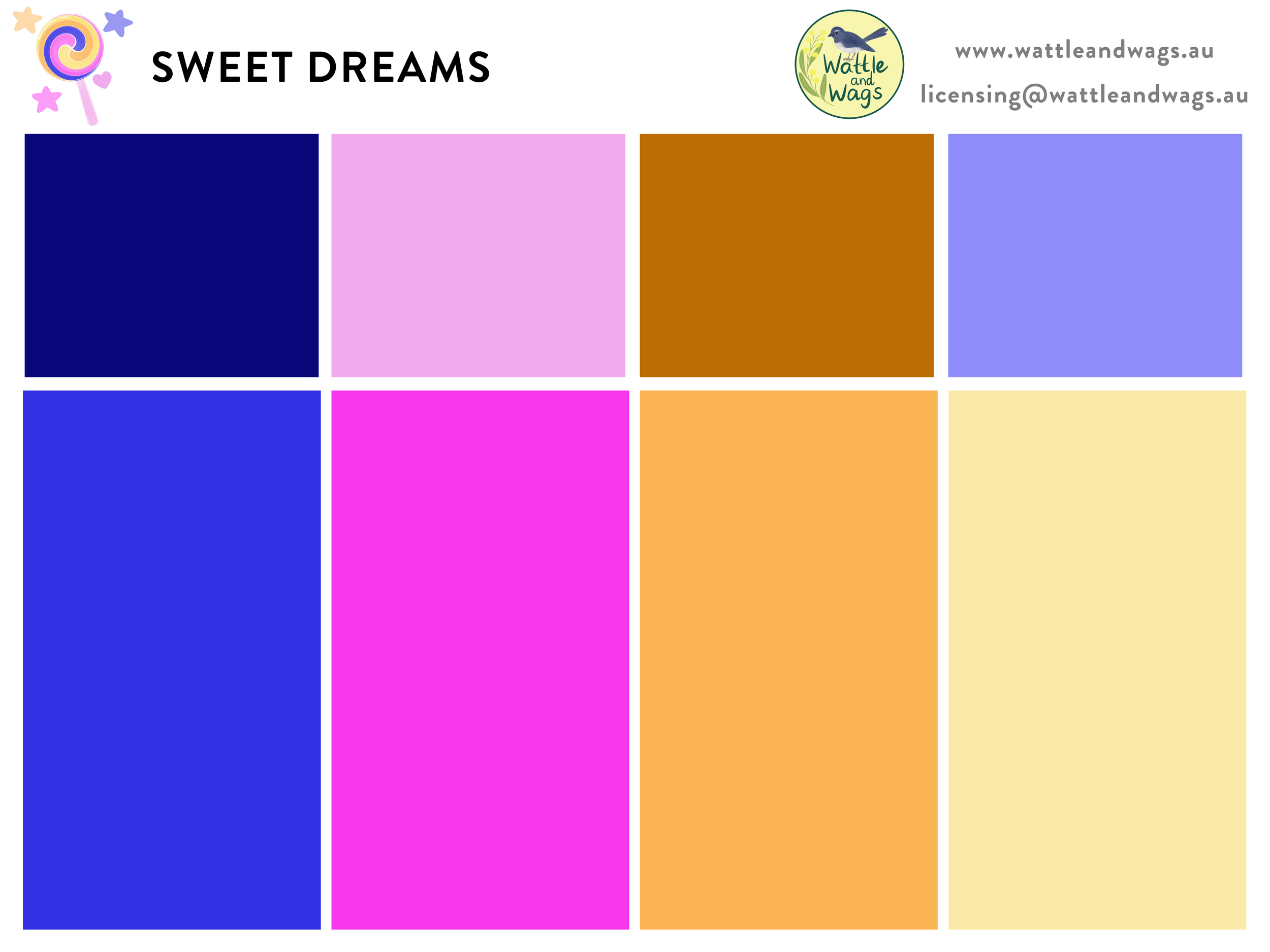 Sweet Dreams Collection Colour Palette
