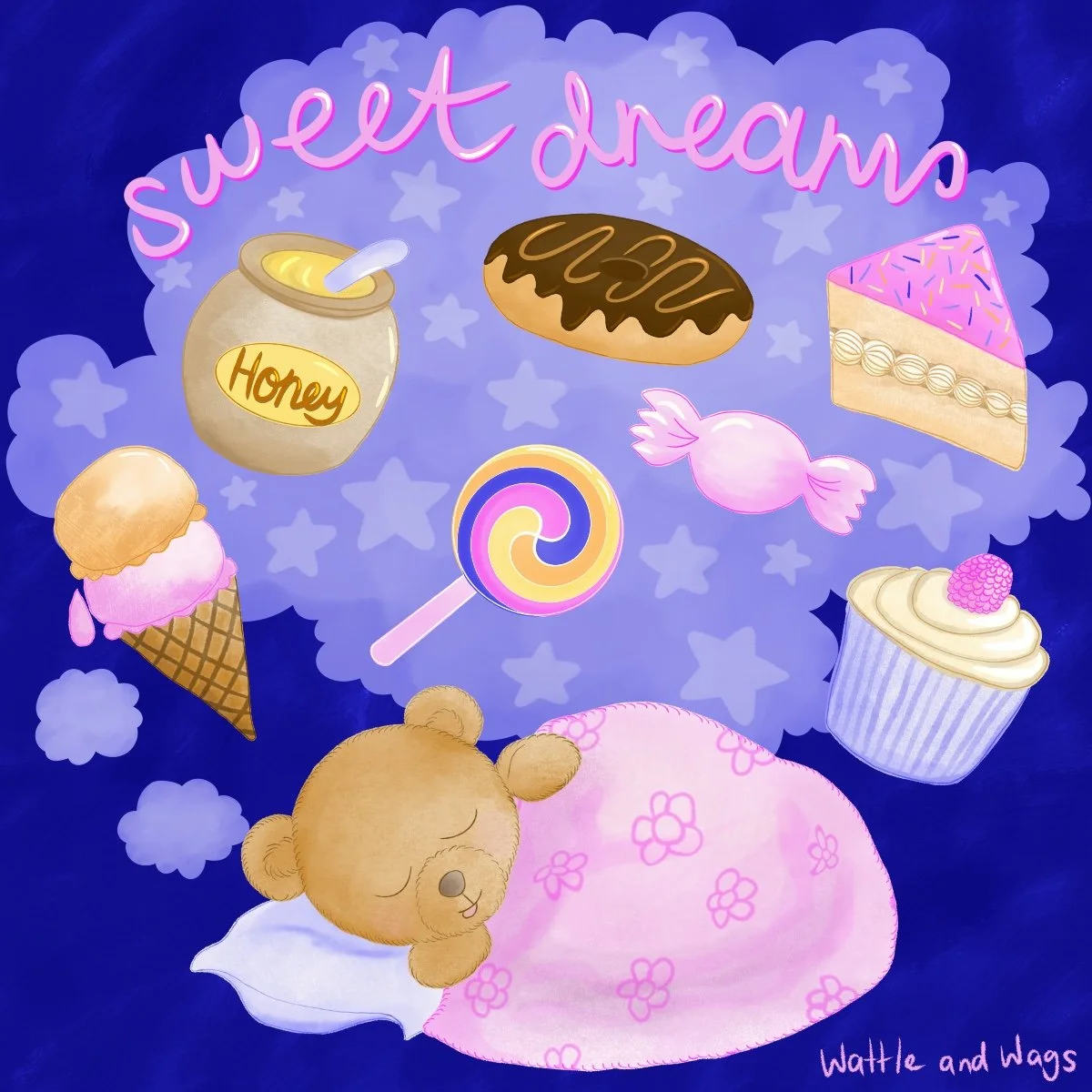 Sweet Dreams Teddy design WW260001